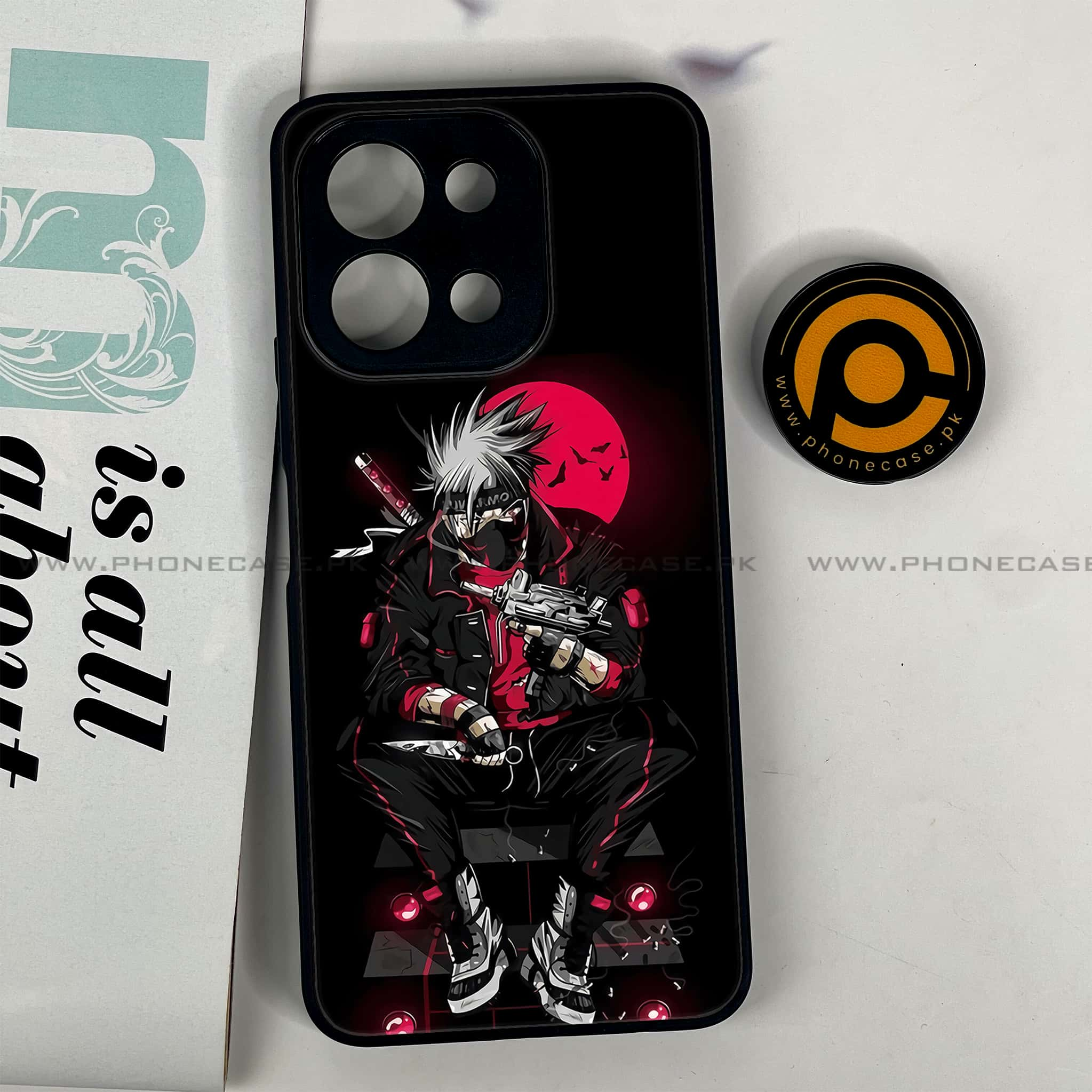 Vivo Y28 - Anime Series - Premium Printed Glass soft Bumper shock Proof Case