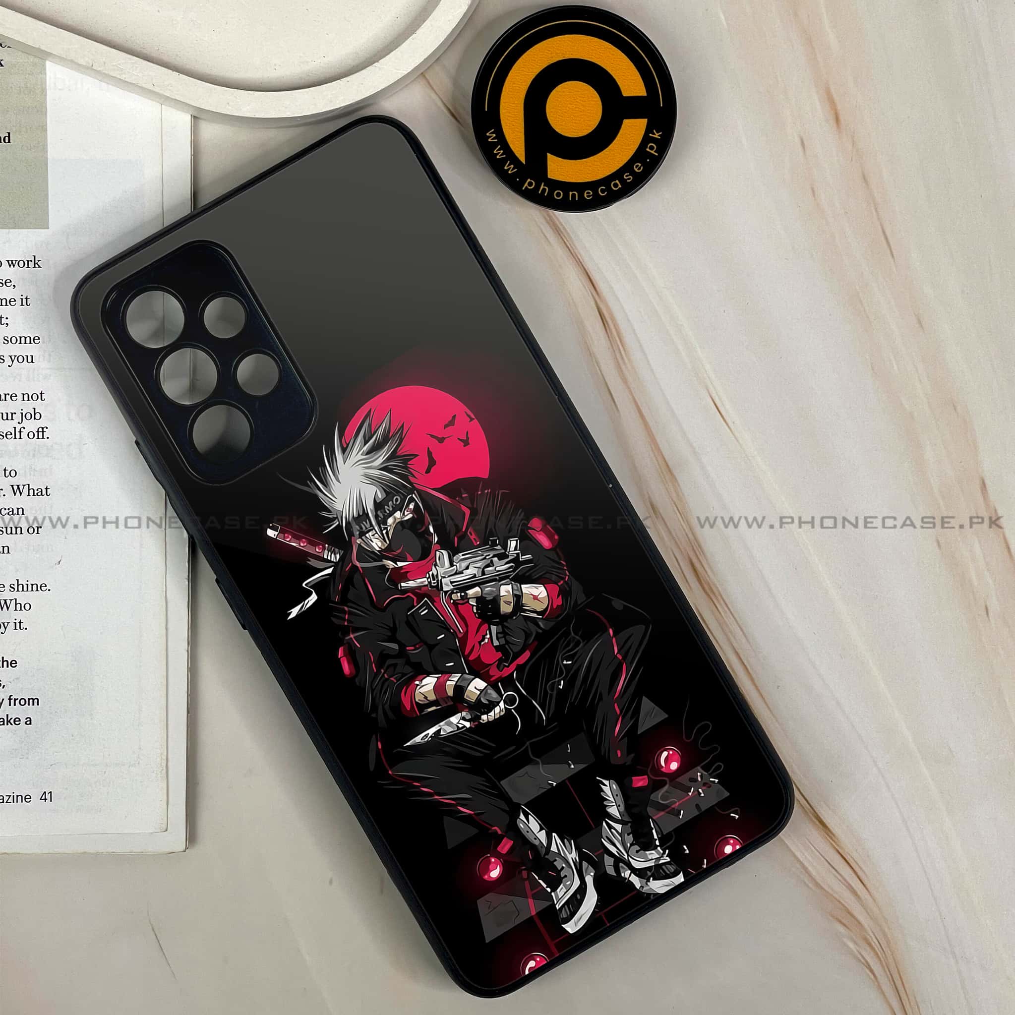 Galaxy A32 - Anime Series - Premium Printed Glass soft Bumper shock Proof Case