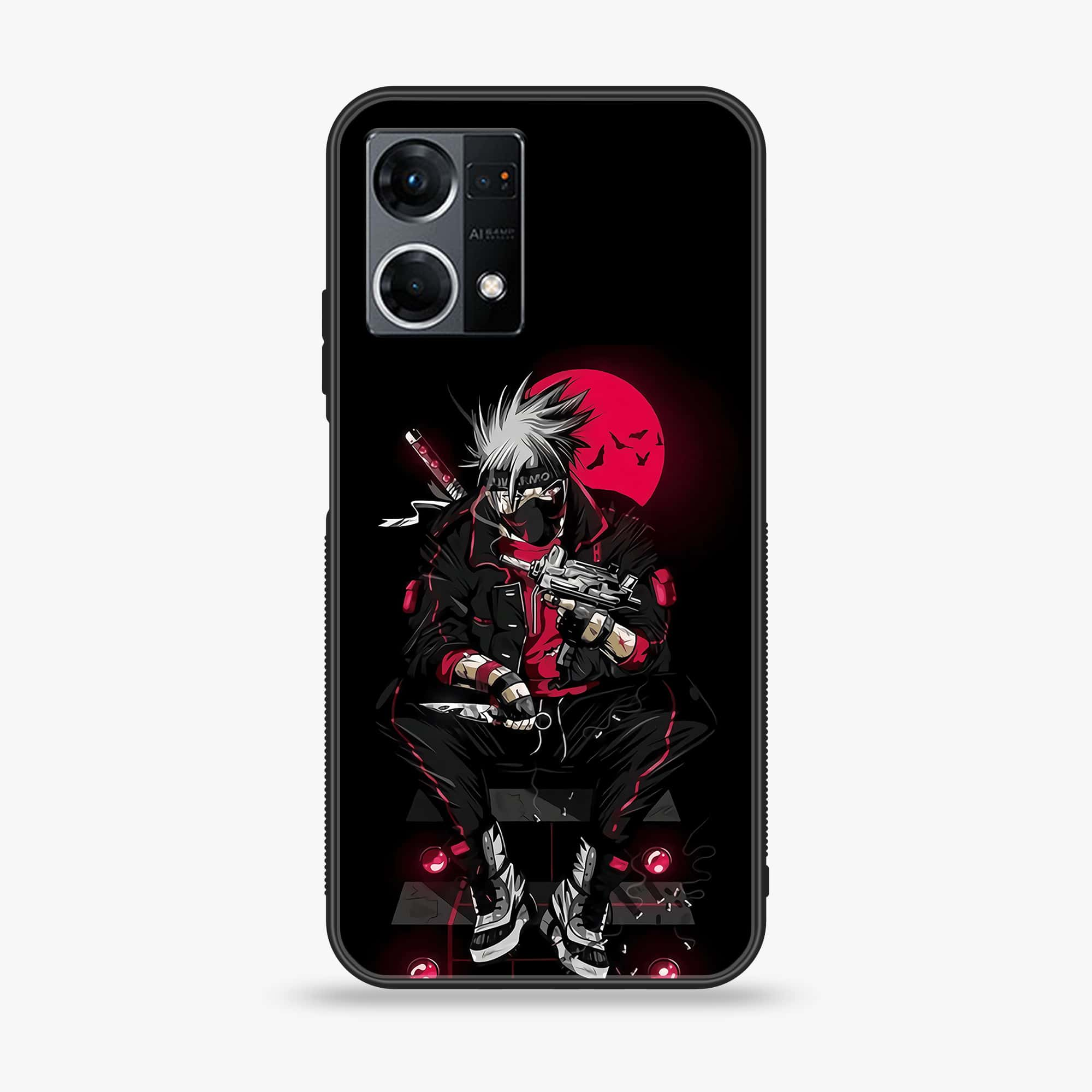 Oppo Reno 7 - Anime Series - Premium Printed Glass soft Bumper shock Proof Case