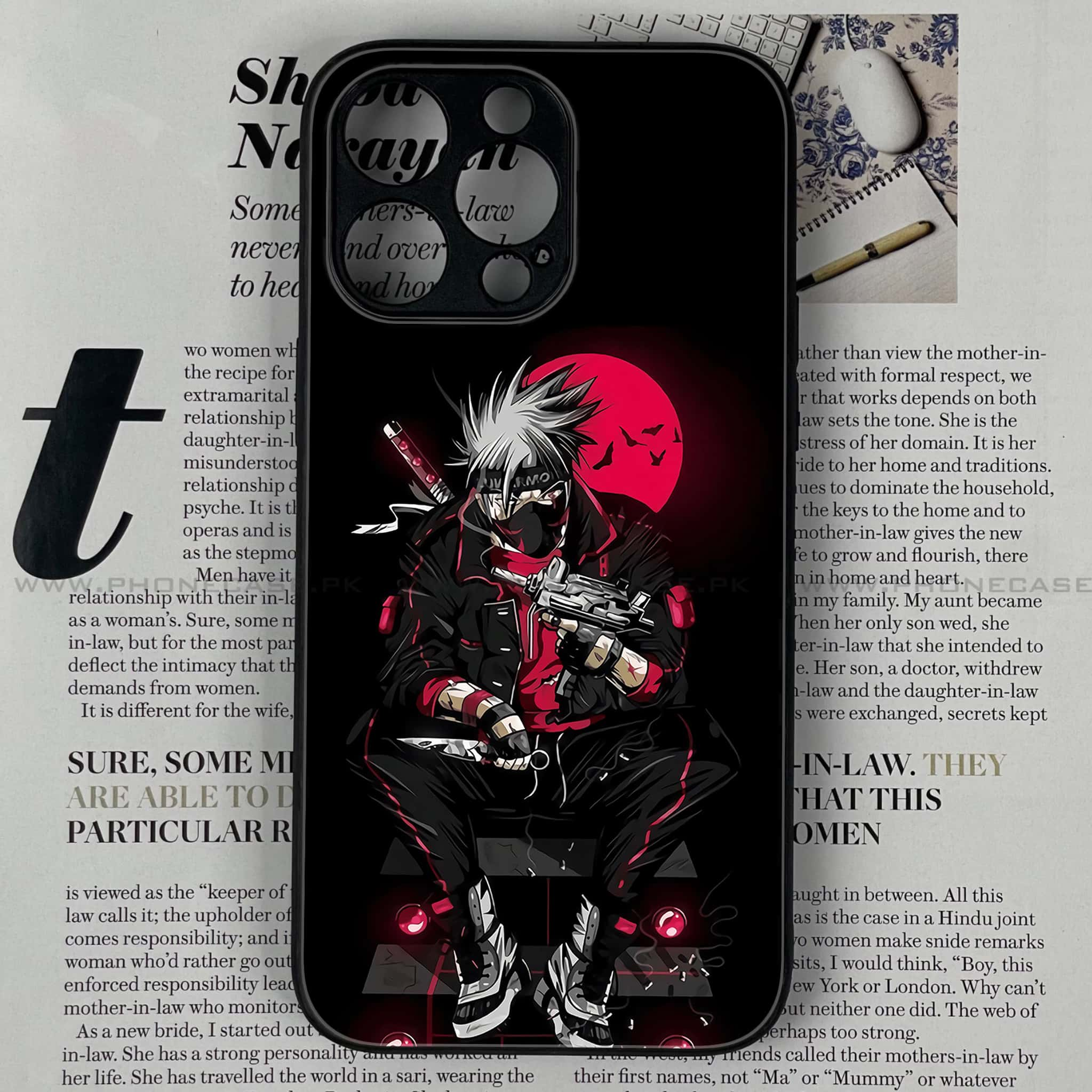 iPhone 12 Pro Max - Anime Series - Premium Printed Glass soft Bumper shock Proof Case