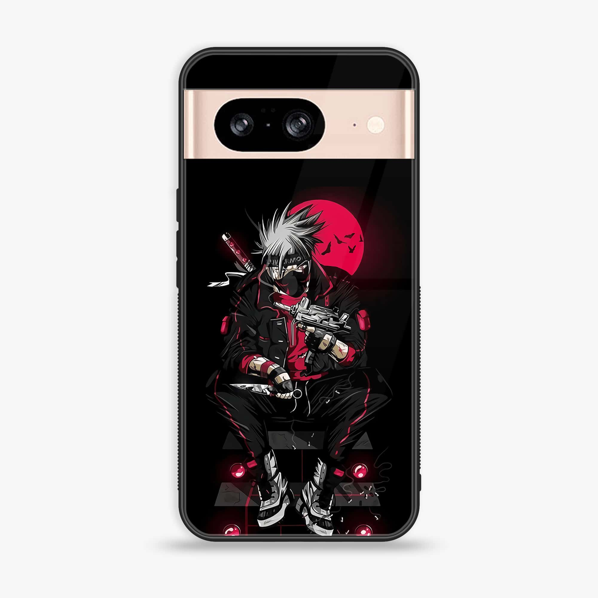 Google Pixel 8 - Anime Series - Premium Printed Glass soft Bumper shock Proof Case