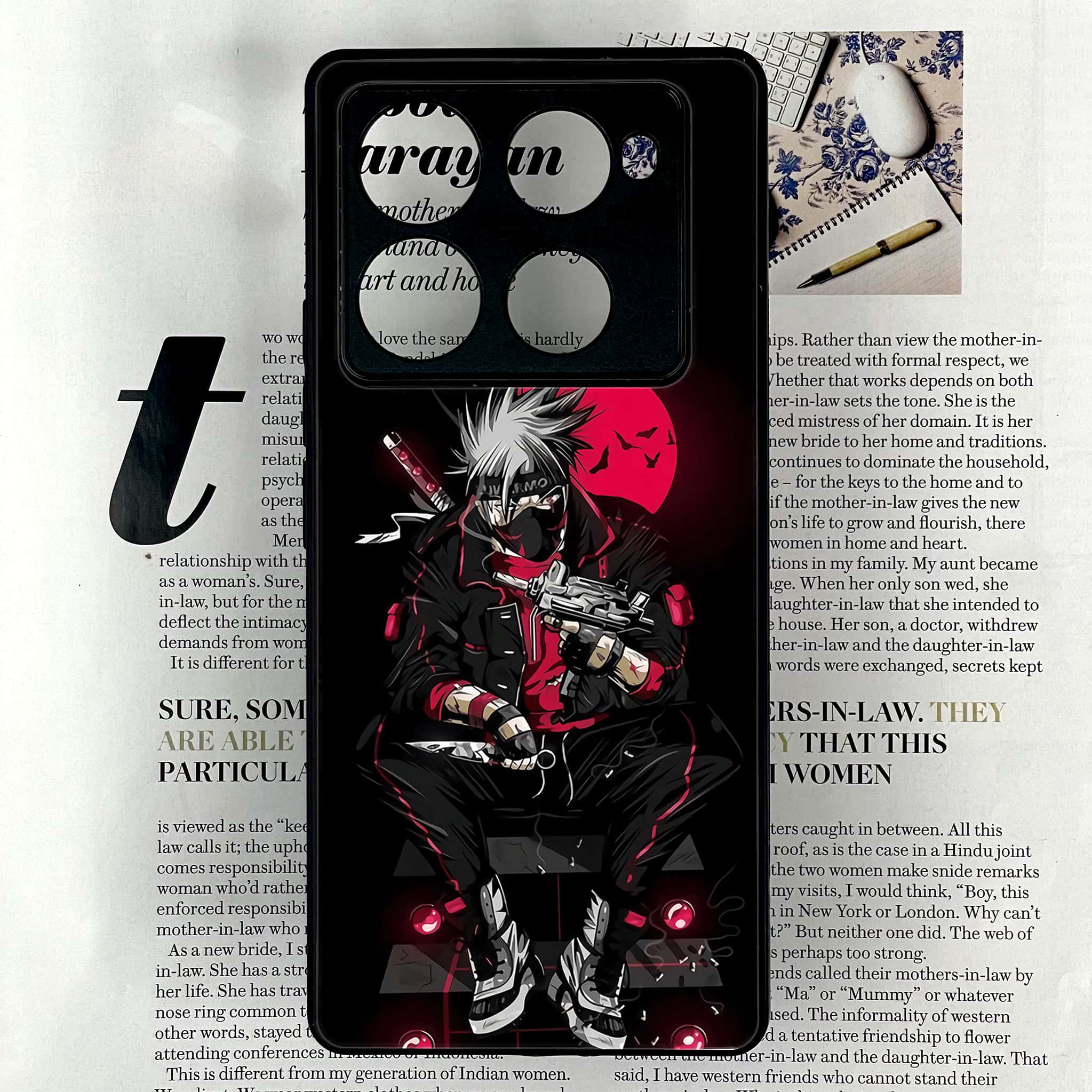 Infinix Note 40 Pro Plus - Anime Series - Premium Metal Printed soft Bumper shock Proof Case