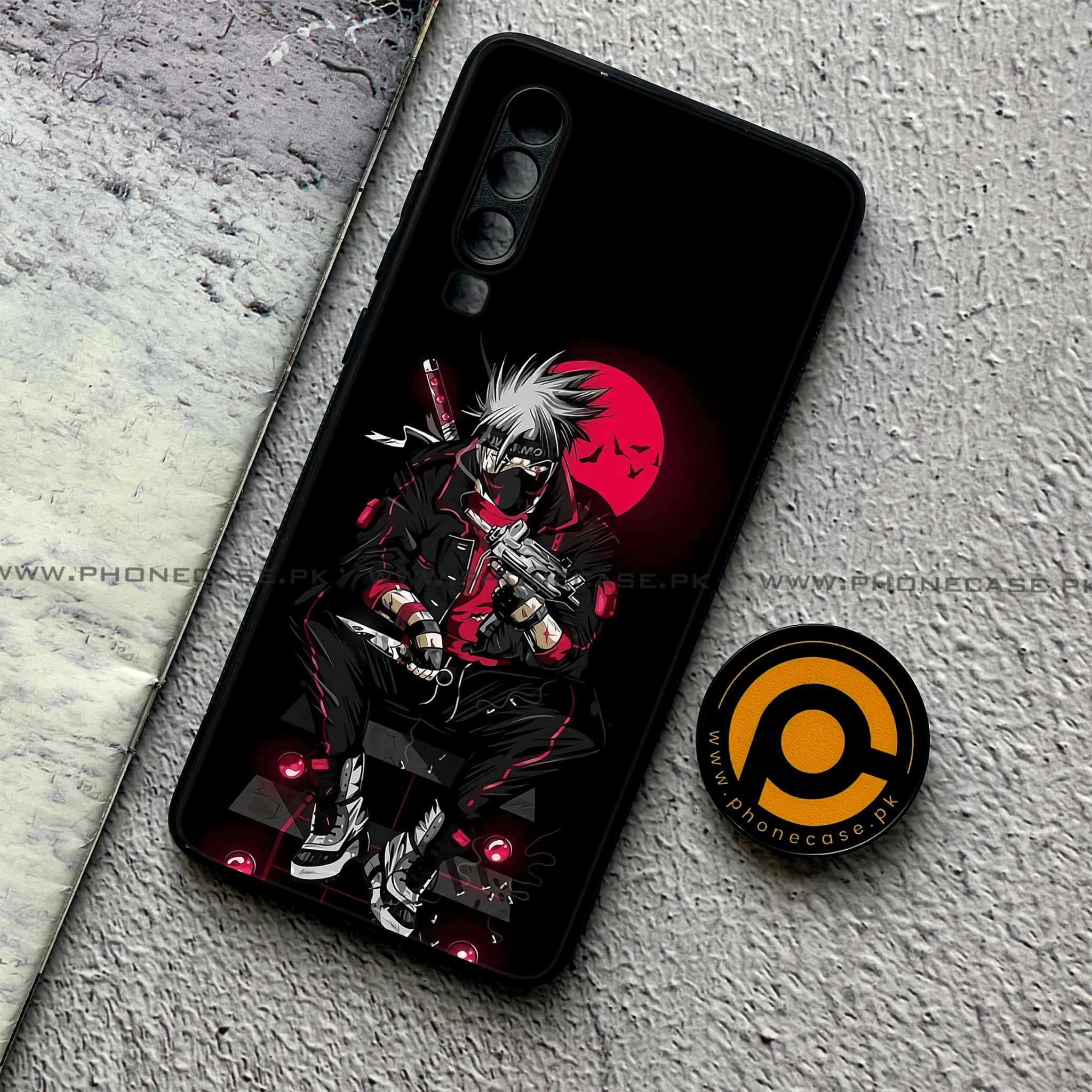 Huawei P30 - Anime Series - Premium Printed Glass soft Bumper shock Proof Case