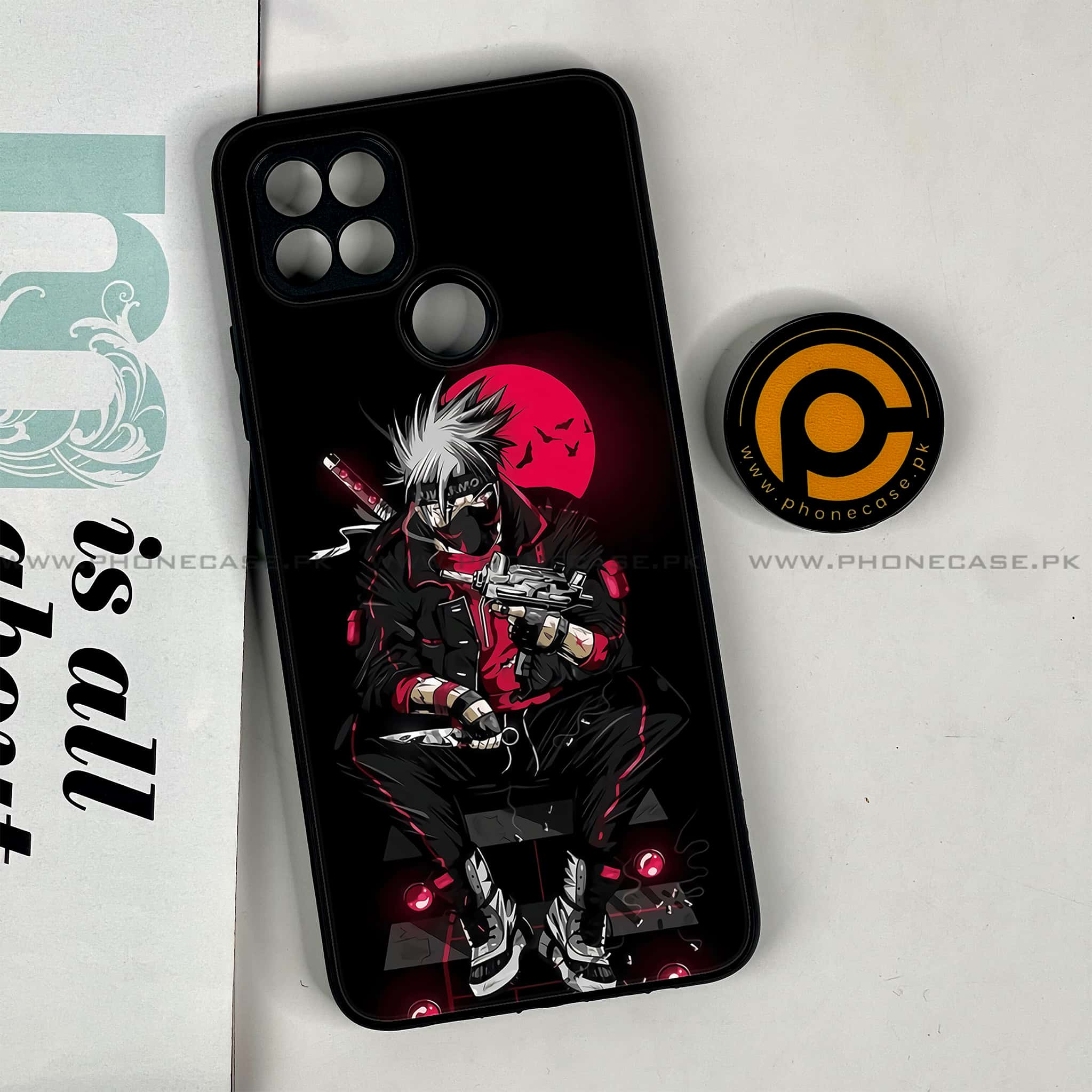 Oppo A15s - Anime Series - Premium Printed Glass soft Bumper shock Proof Case