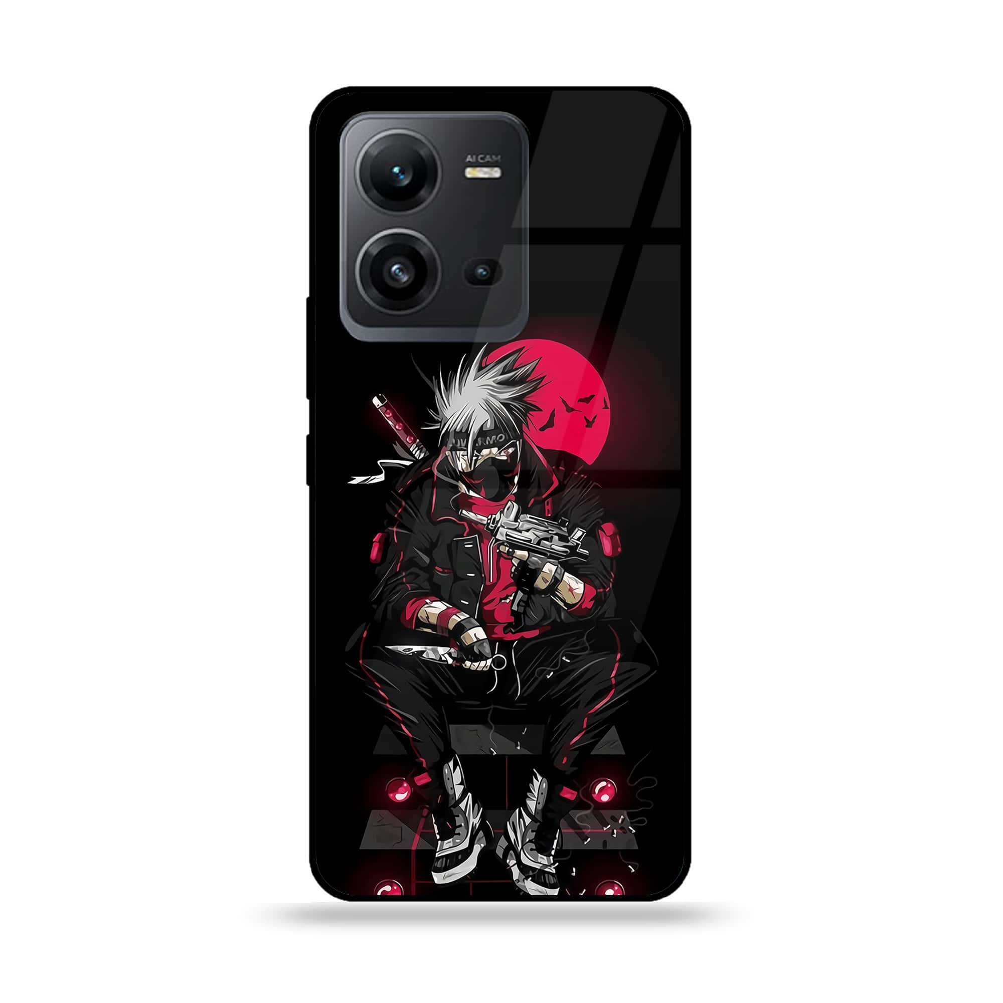 Vivo V25e  - Anime Series - Premium Printed Glass soft Bumper shock Proof Case