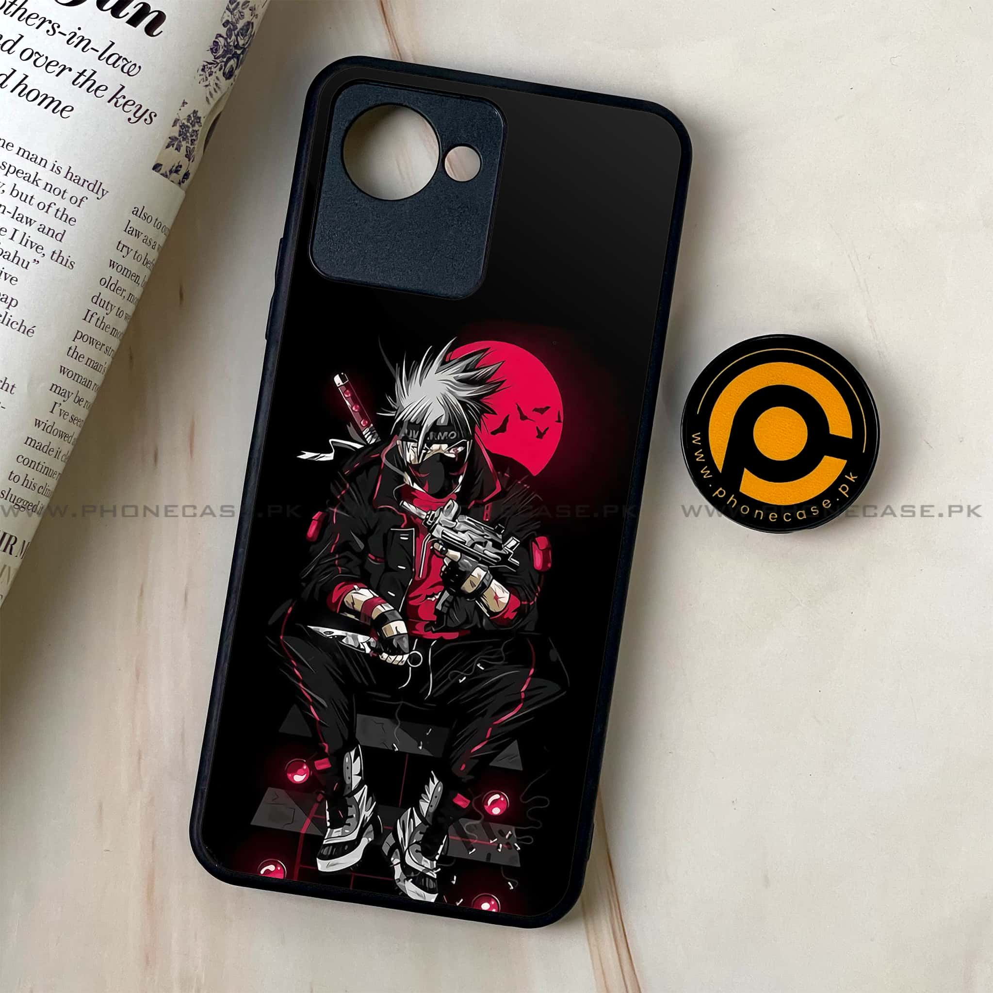 Realme C30 - Anime Series - Premium Printed Glass soft Bumper shock Proof Case