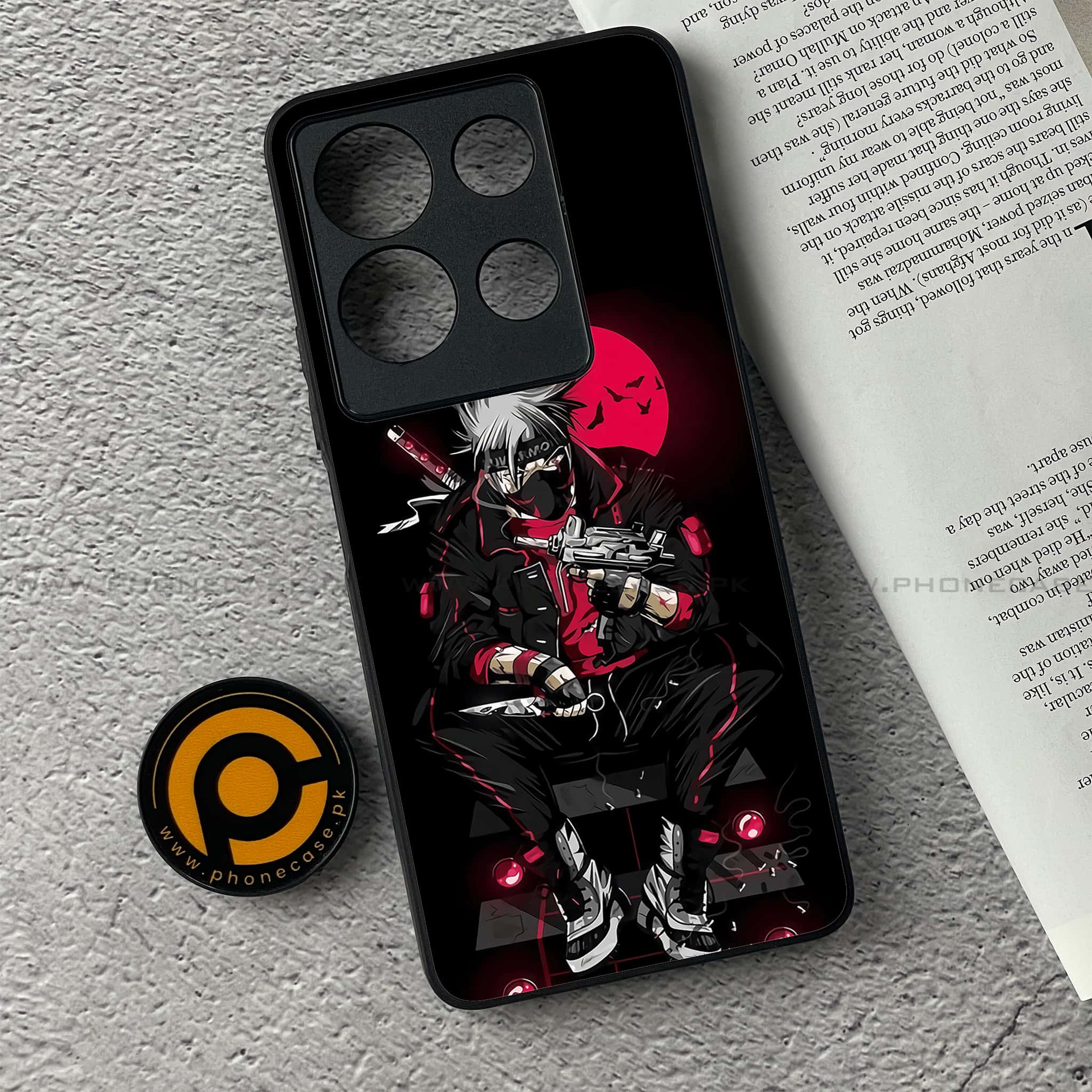 Infinix Note 30 - Anime Series - Premium Printed Glass soft Bumper shock Proof Case