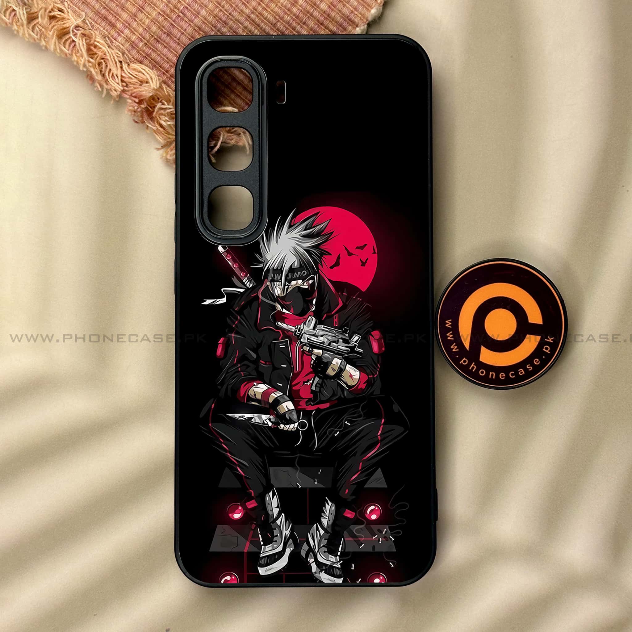 Infinix Hot 60 Pro - Anime Series - Premium Metal Printed soft Bumper shock Proof Case