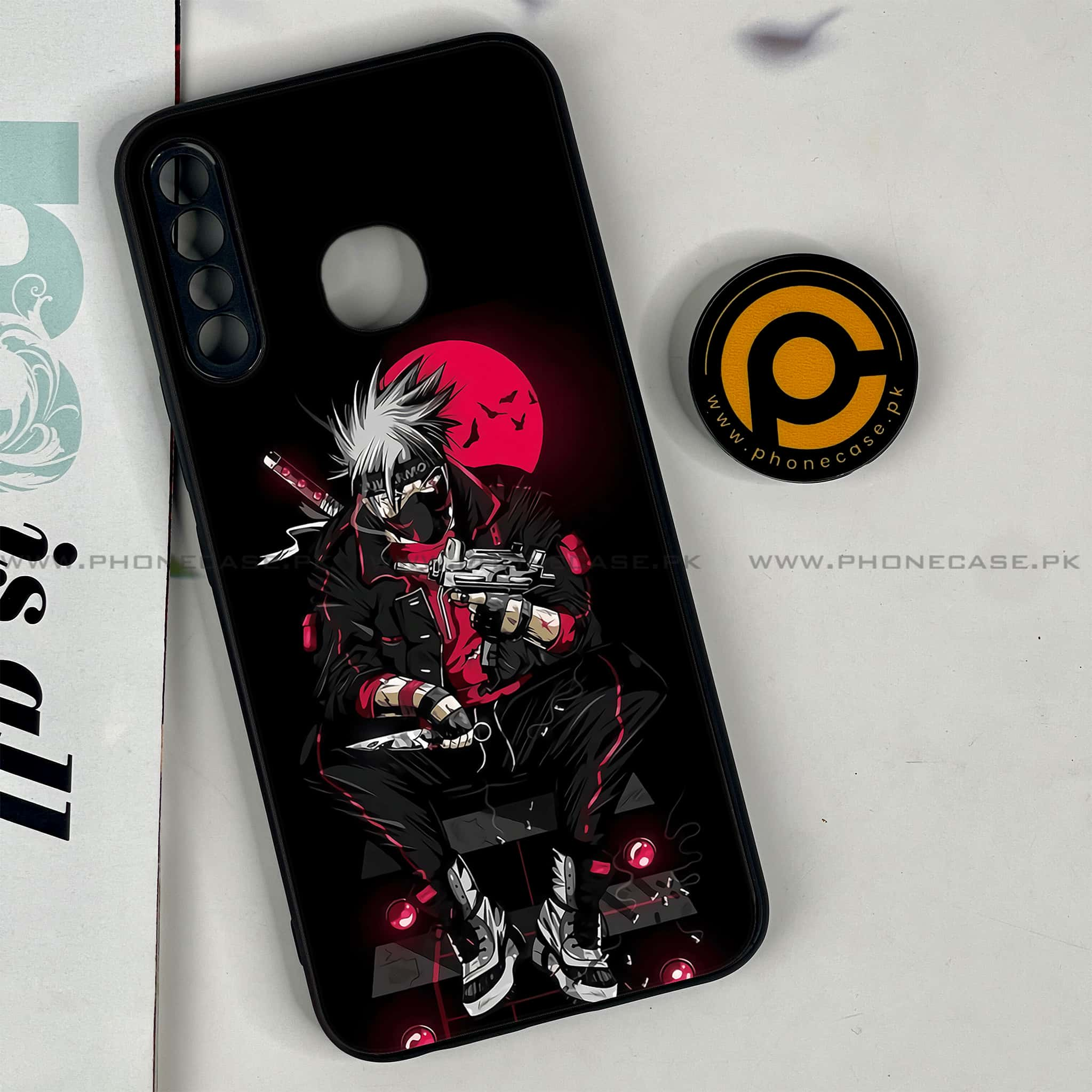 Infinix Hot 8 Lite - Anime Series - Premium Printed Glass soft Bumper shock Proof Case