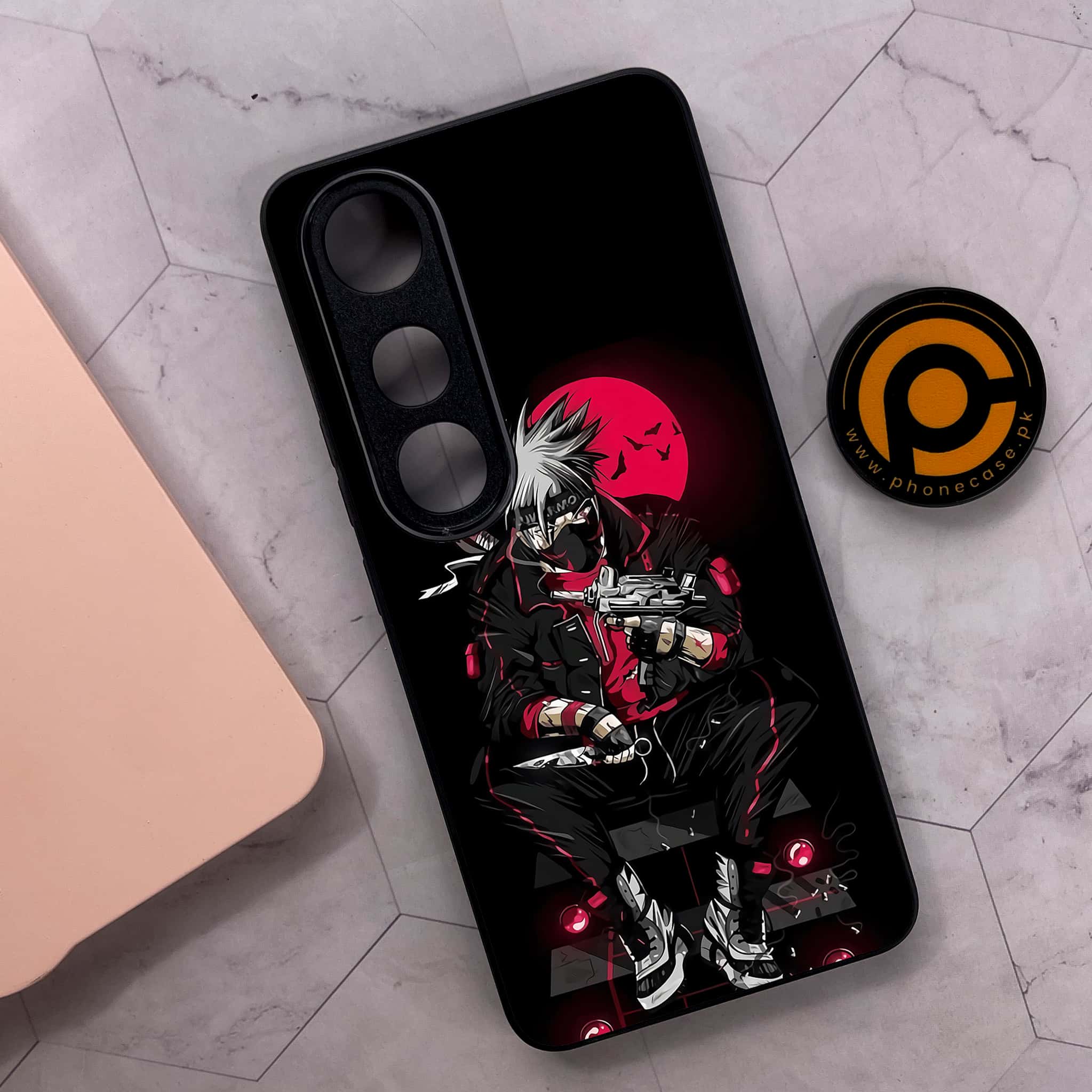 Vivo V50 Lite - Anime Series - Premium Metal Printed soft Bumper shock Proof Case