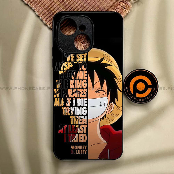 Tecno Spark 40C - Anime - Premium Metal Printed soft Bumper shock Proof Case