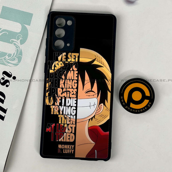 Samsung Galaxy Note 20 - Anime - Premium Printed Glass soft Bumper Shock Proof Case