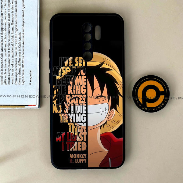 Xiaomi Redmi 9 - Anime - Premium Printed Glass soft Bumper Shock Proof Case