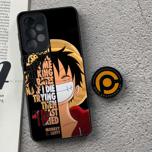 Samsung Galaxy A33 - Anime - Premium Printed Glass soft Bumper Shock Proof Case CS-45884