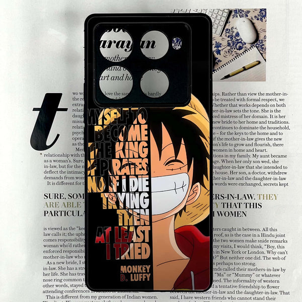 Infinix Note 40 Pro Plus - Anime - Premium Metal Printed soft Bumper shock Proof Case
