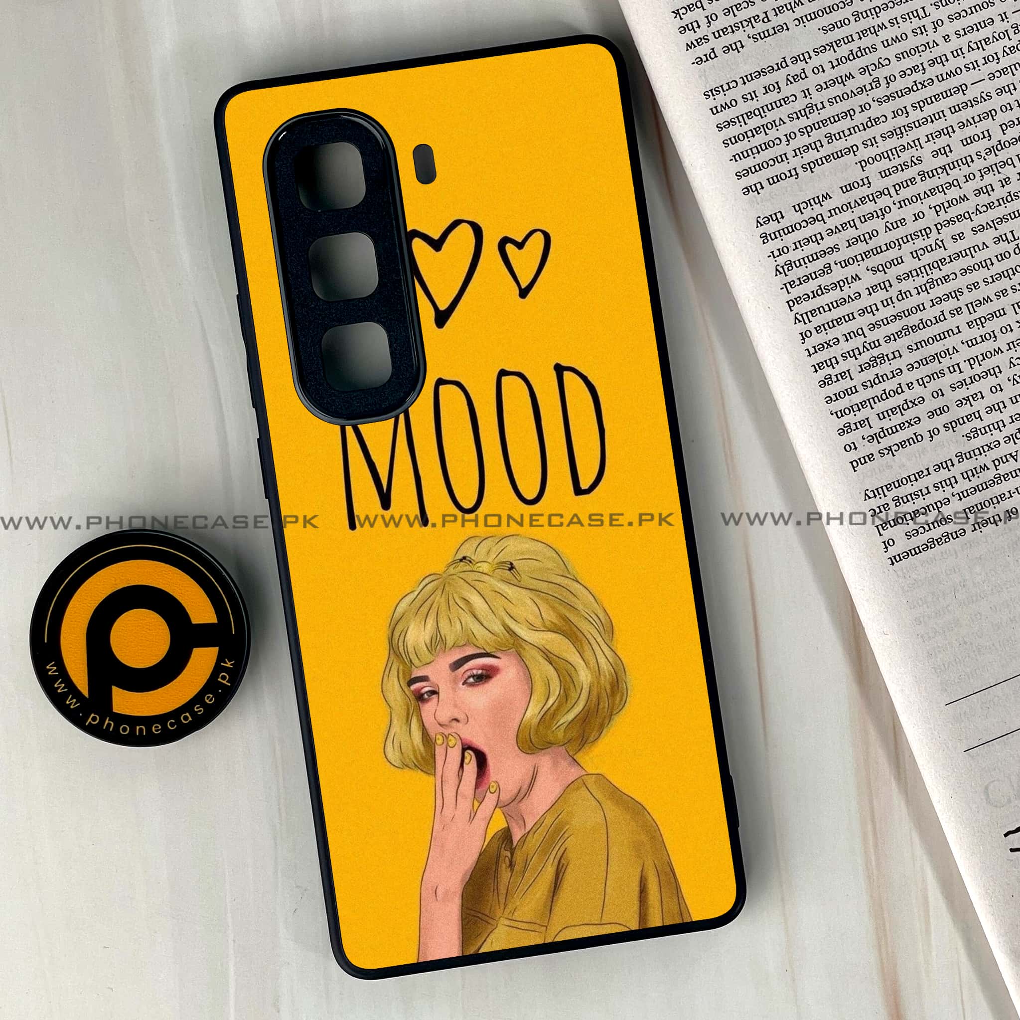 Infinix Hot 60 Pro - Anime Girls Series - Premium Metal Printed soft Bumper shock Proof Case