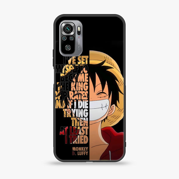 Xiaomi Redmi Note 10S - Anime - Premium Printed Glass soft Bumper shock Proof Case