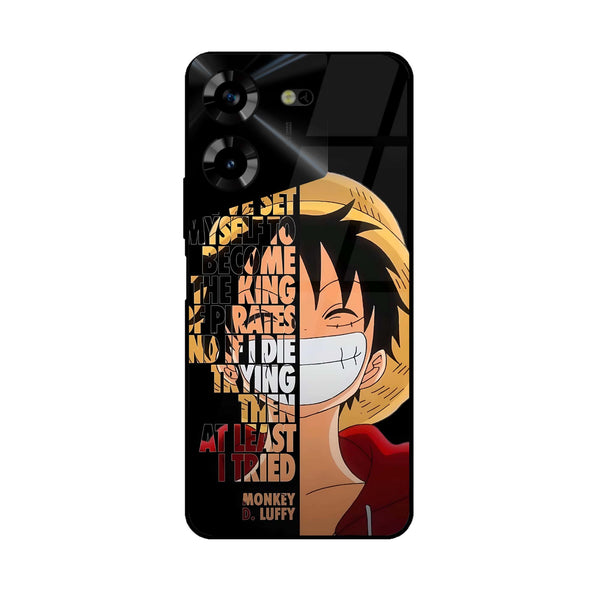 Tecno Pova 5 Pro - Anime -  Premium Printed Metal soft Bumper shock Proof Case