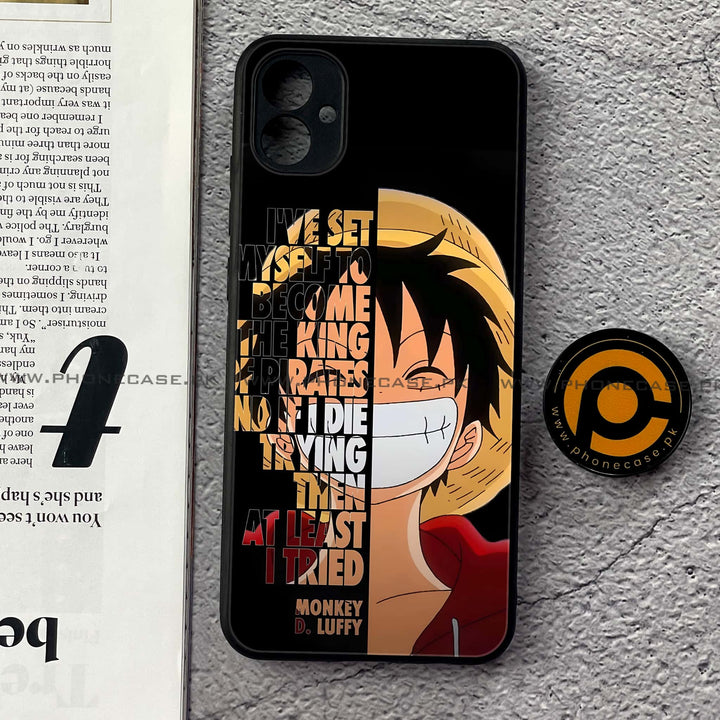 Samsung Galaxy A04e - Anime - Premium Printed Glass soft Bumper Shock Proof Case