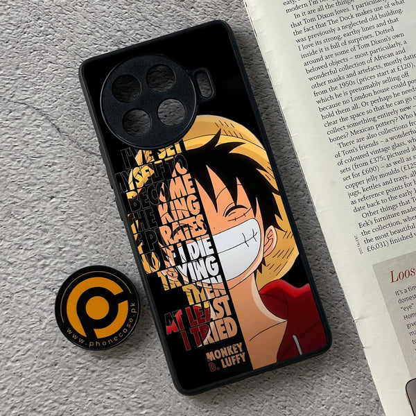 Tecno Spark 20 Pro Plus - Anime -  Premium Printed Metal soft Bumper shock Proof Case