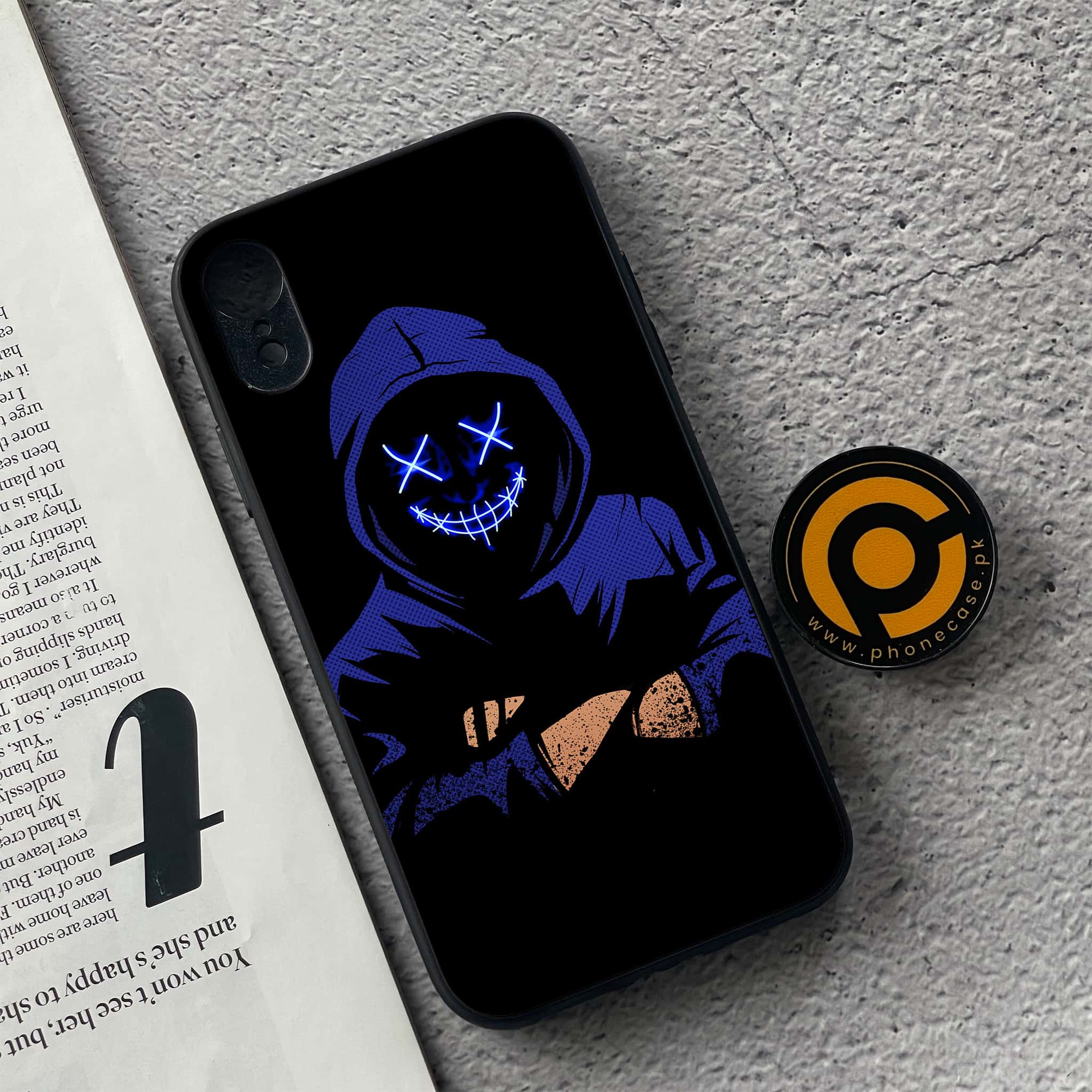 iPhone XR - Anonymous 2.0 Series - Premium Metal Printed soft Bumper shock Proof Case