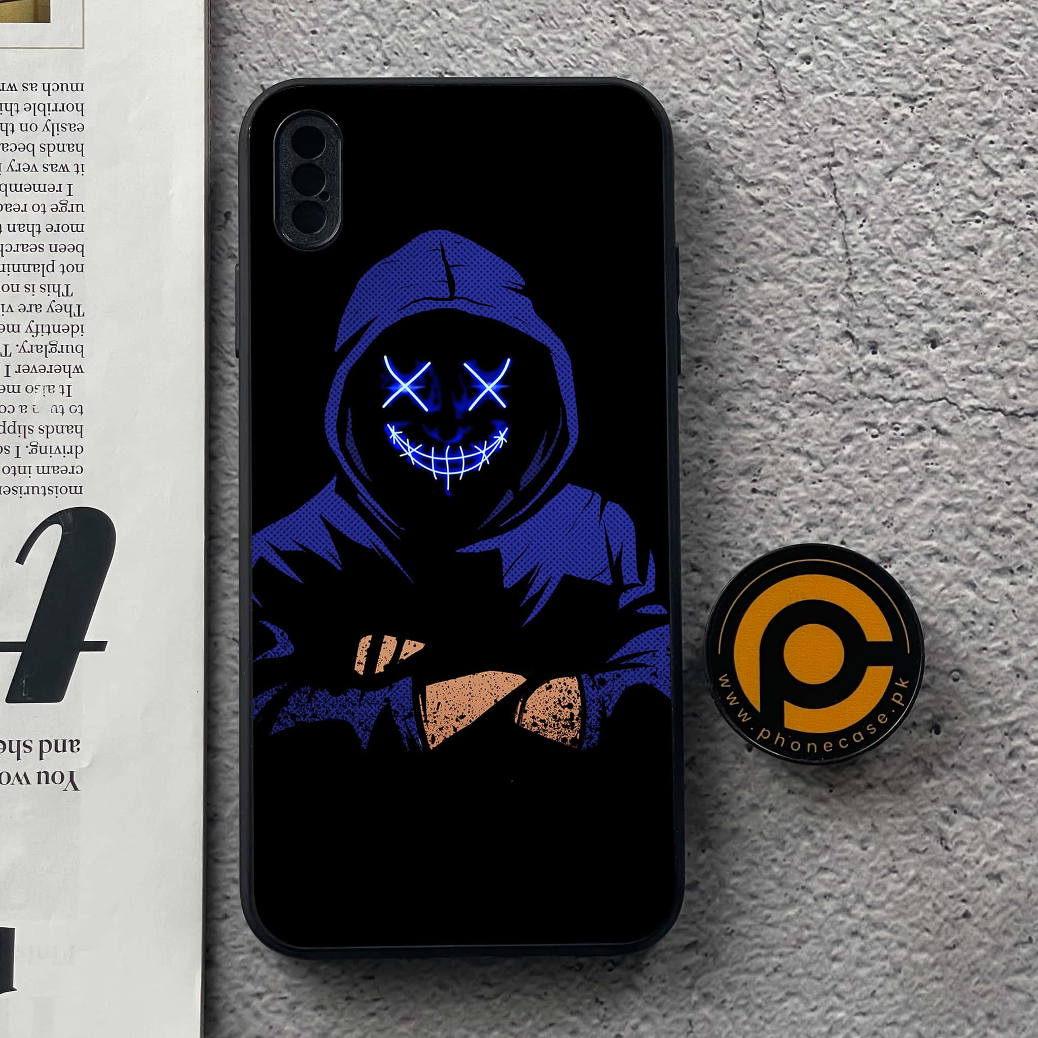 iPhone XS Max - Anonymous 2.0 Series  - Premium Metal Printed soft Bumper shock Proof Case