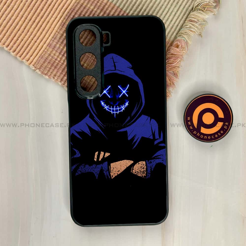 Infinix Hot 60i - Anonymous 2.0 Series - Premium Metal Printed soft Bumper shock Proof Case