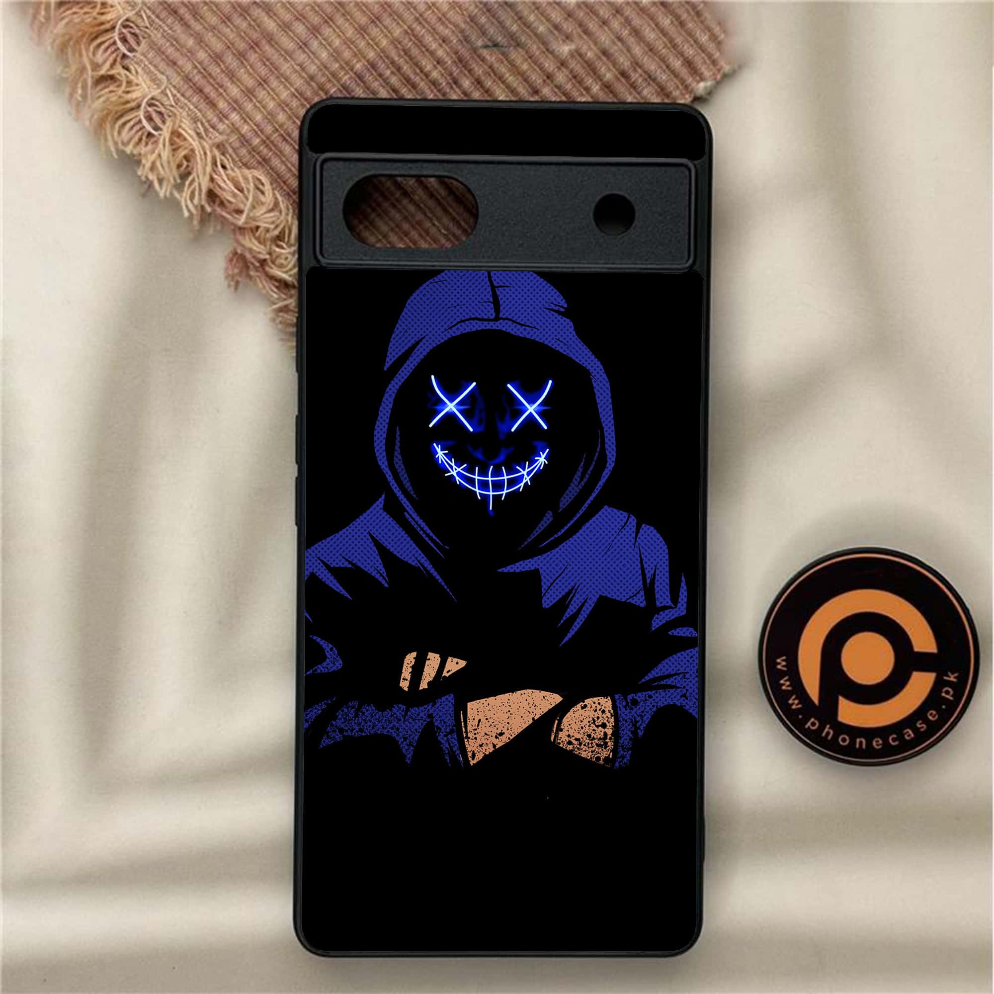 Google Pixel 6A - Anonymous 2.0 Series - Premium Metal Printed soft Bumper Shock Proof Case