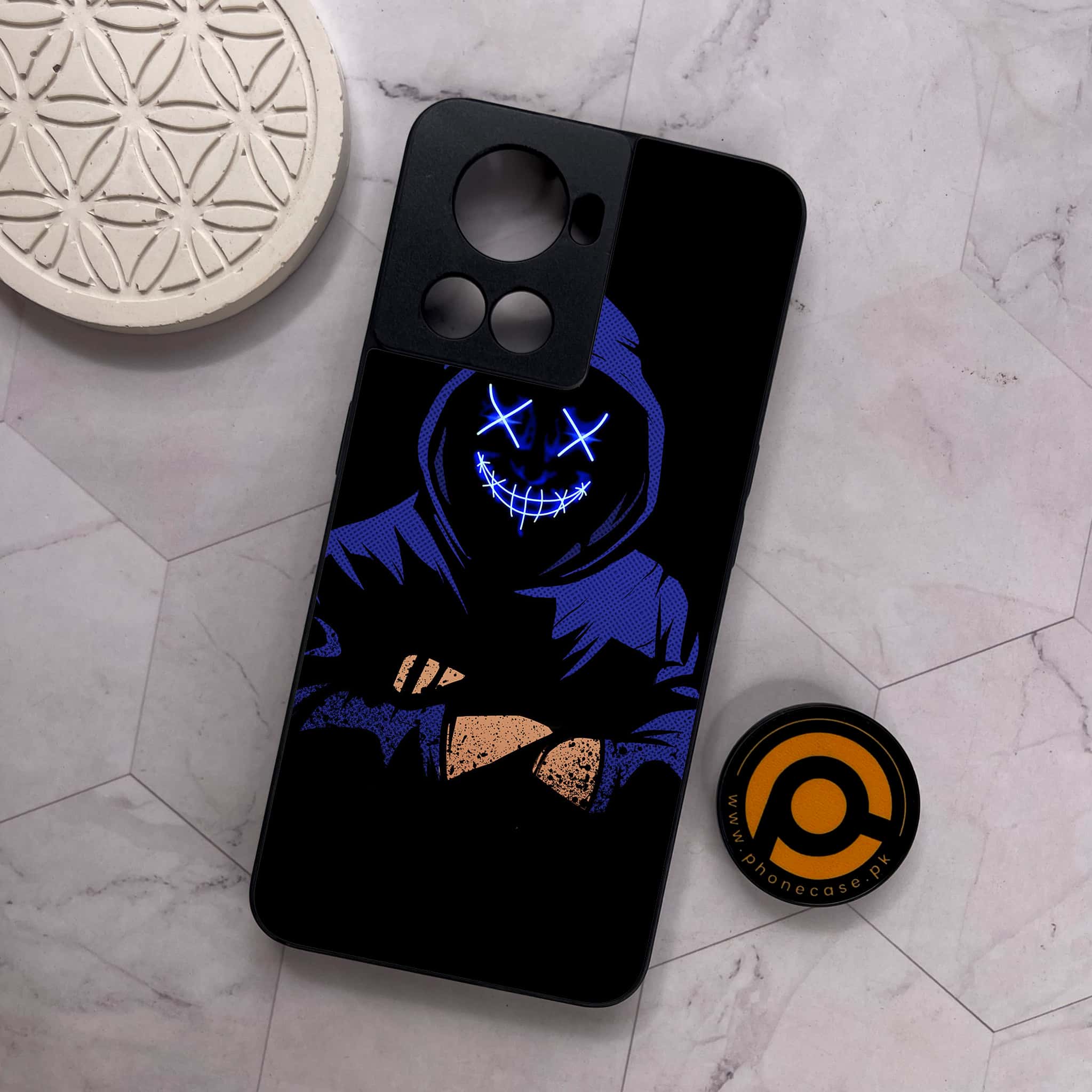 OnePlus 10R - Anonymous 2.0 Series - Premium Metal Printed soft Bumper shock Proof Case