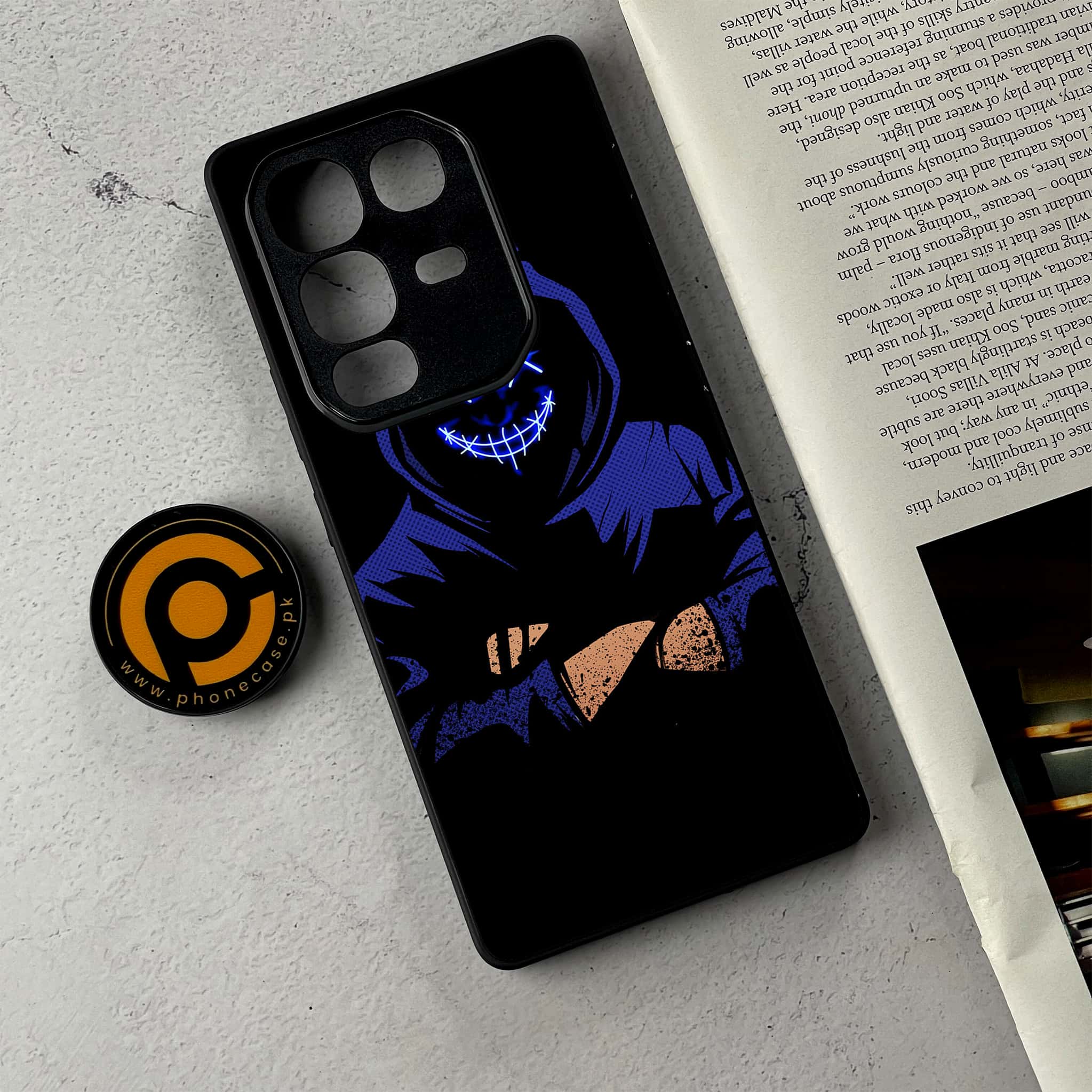 Infinix Note 50 Pro Plus - Anonymous 2.0 Series - Premium Metal Printed Soft Bumper Shockproof Case