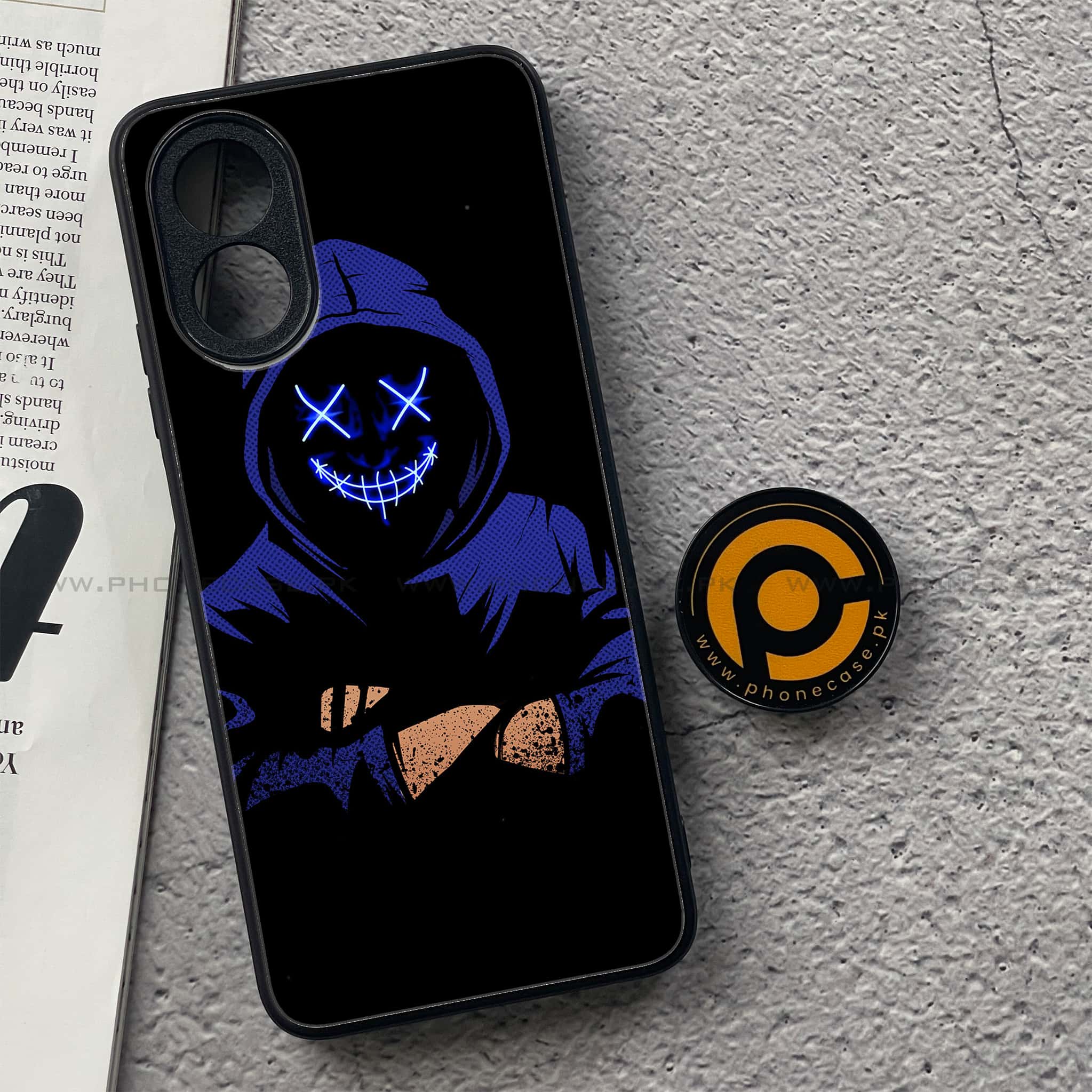 Oppo A38 4G - Anonymous 2.0 Series - Premium Printed Metal soft Bumper shock Proof Case