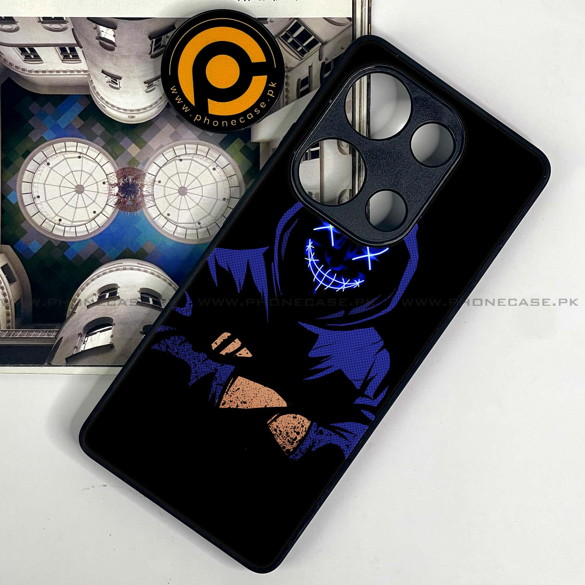 Redmi Note 13 Pro 4G - Anonymous 2.0 Series - Premium Metal Printed soft Bumper shock Proof Case