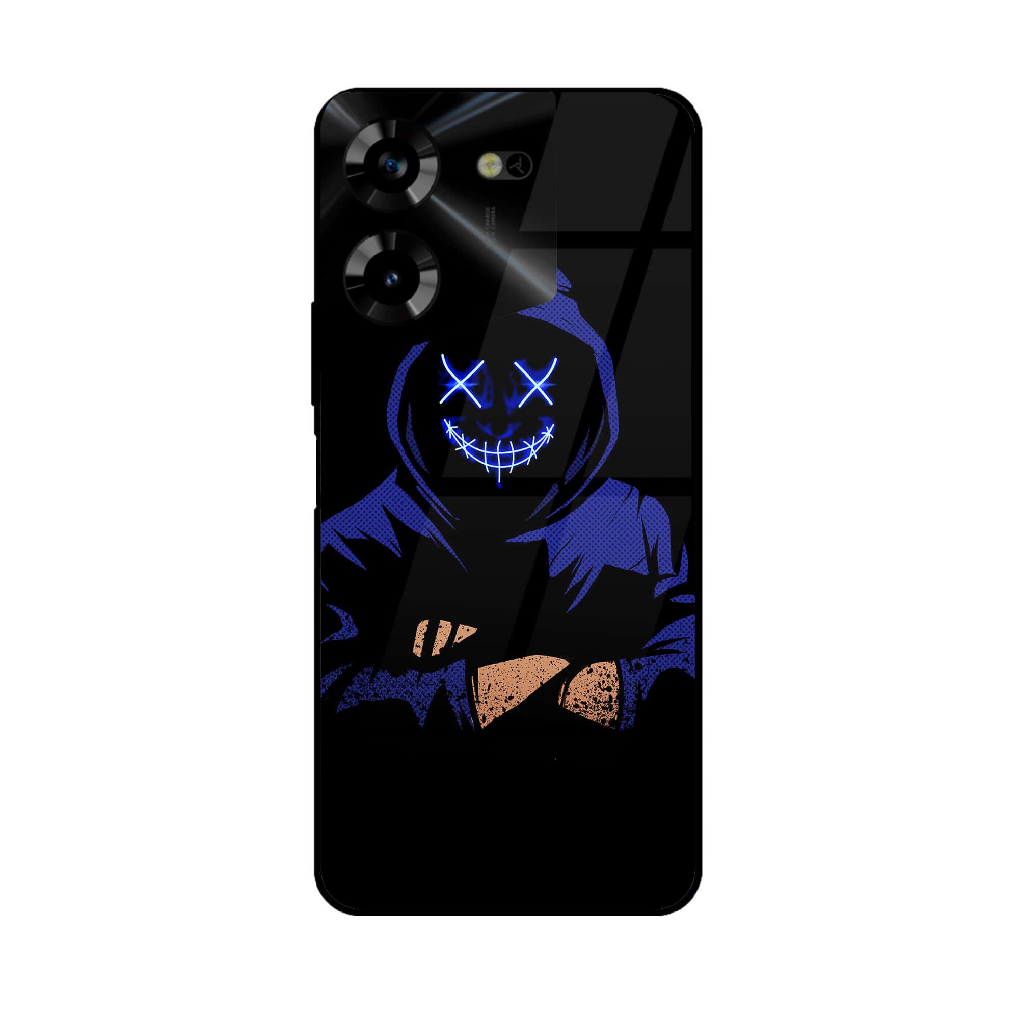 Tecno Pova 5 Pro - Anonymous 2.0 Series - Premium Printed Glass soft Bumper shock Proof Case