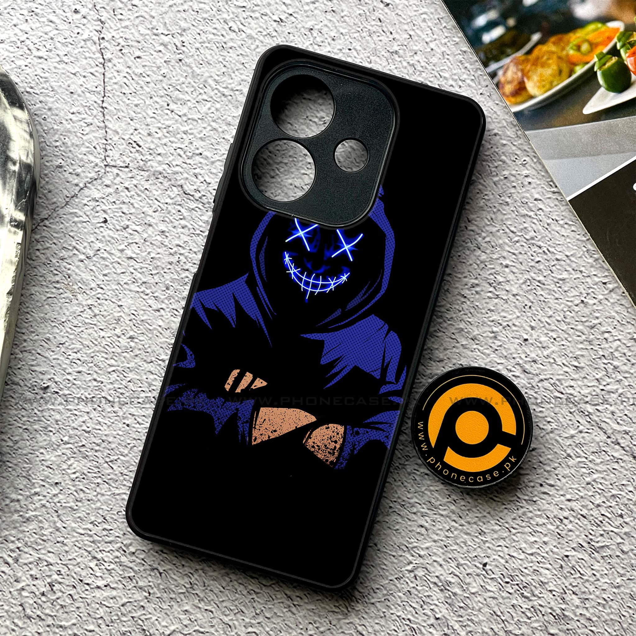 Oppo A5i - Anonymous 2.0 Series - Premium Metal Printed soft Bumper shock Proof Case