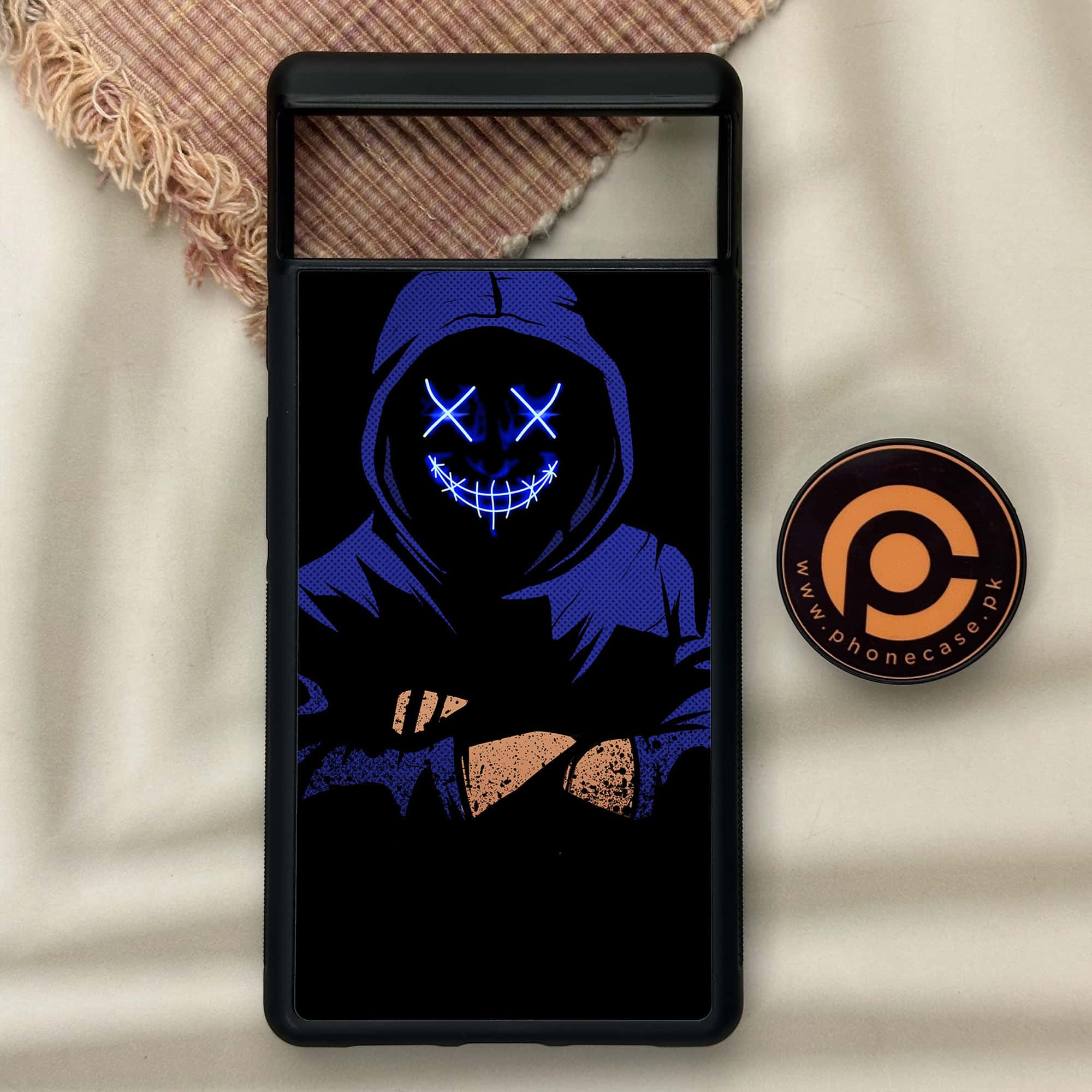 Google Pixel 6 - Anonymous 2.0 Series - Premium Metal Printed soft Bumper Shock Proof Case
