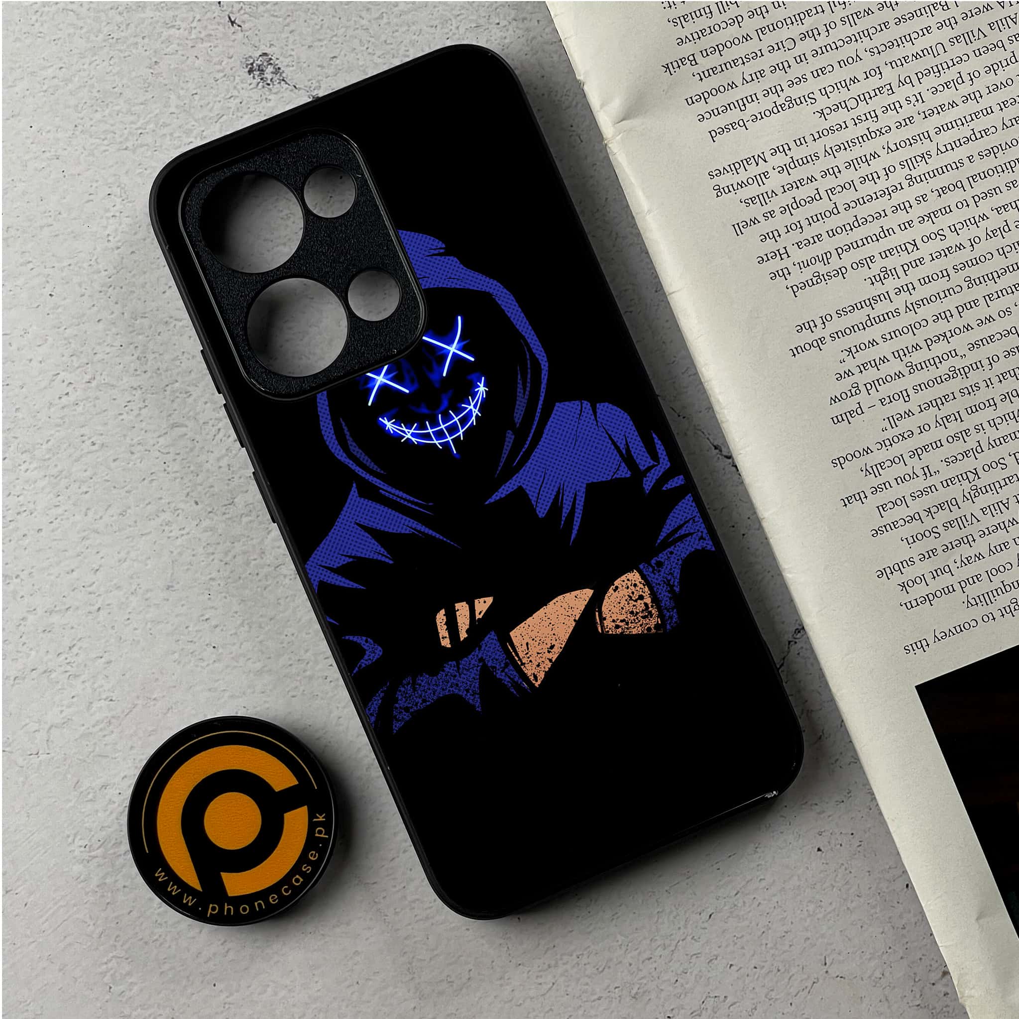Oppo Reno 13 - Anonymous 2.0 Series - Premium Metal Printed Soft Bumper Shockproof Case
