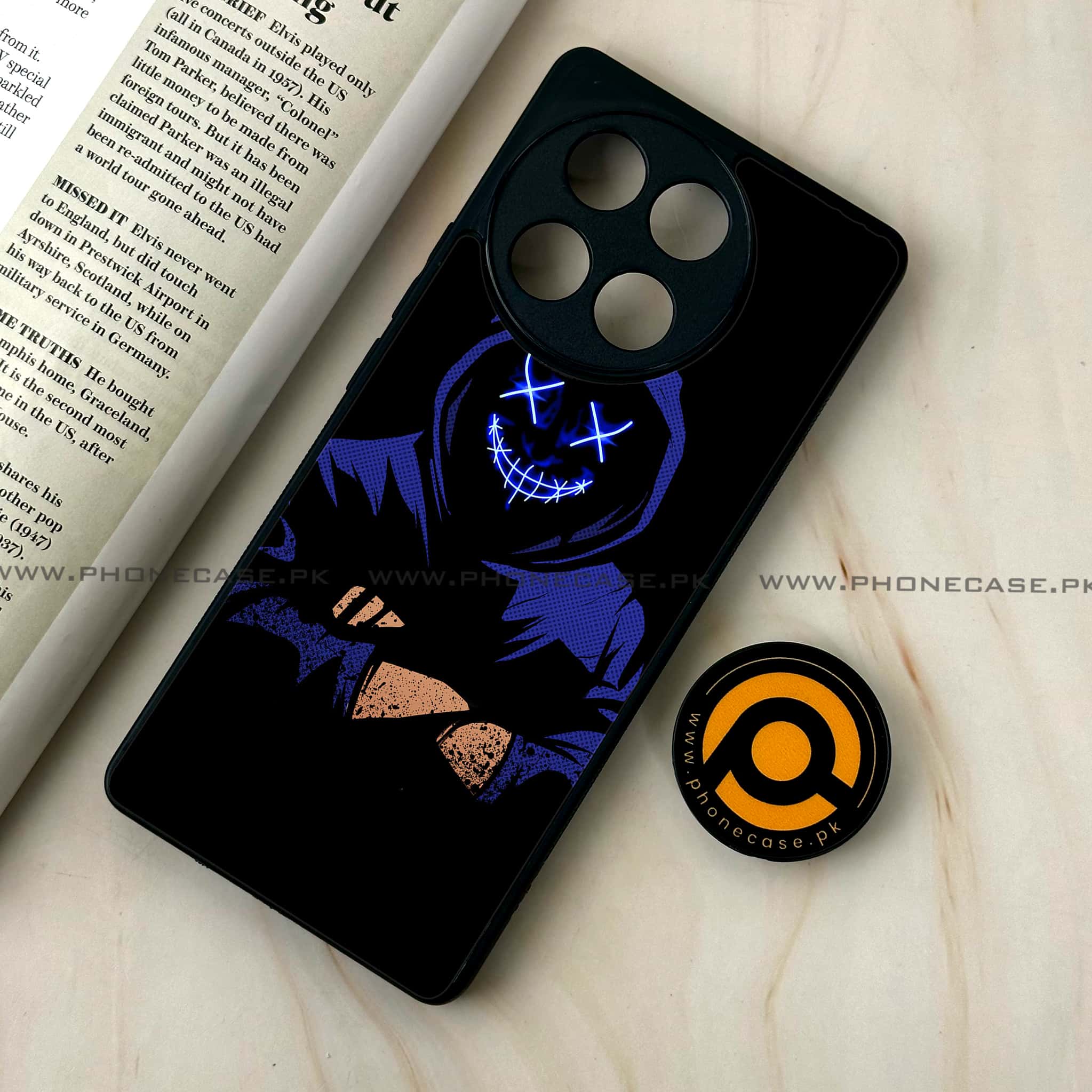 Tecno Camon 30s - Anonymous 2.0 Series - Premium Metal Printed soft Bumper shock Proof Case