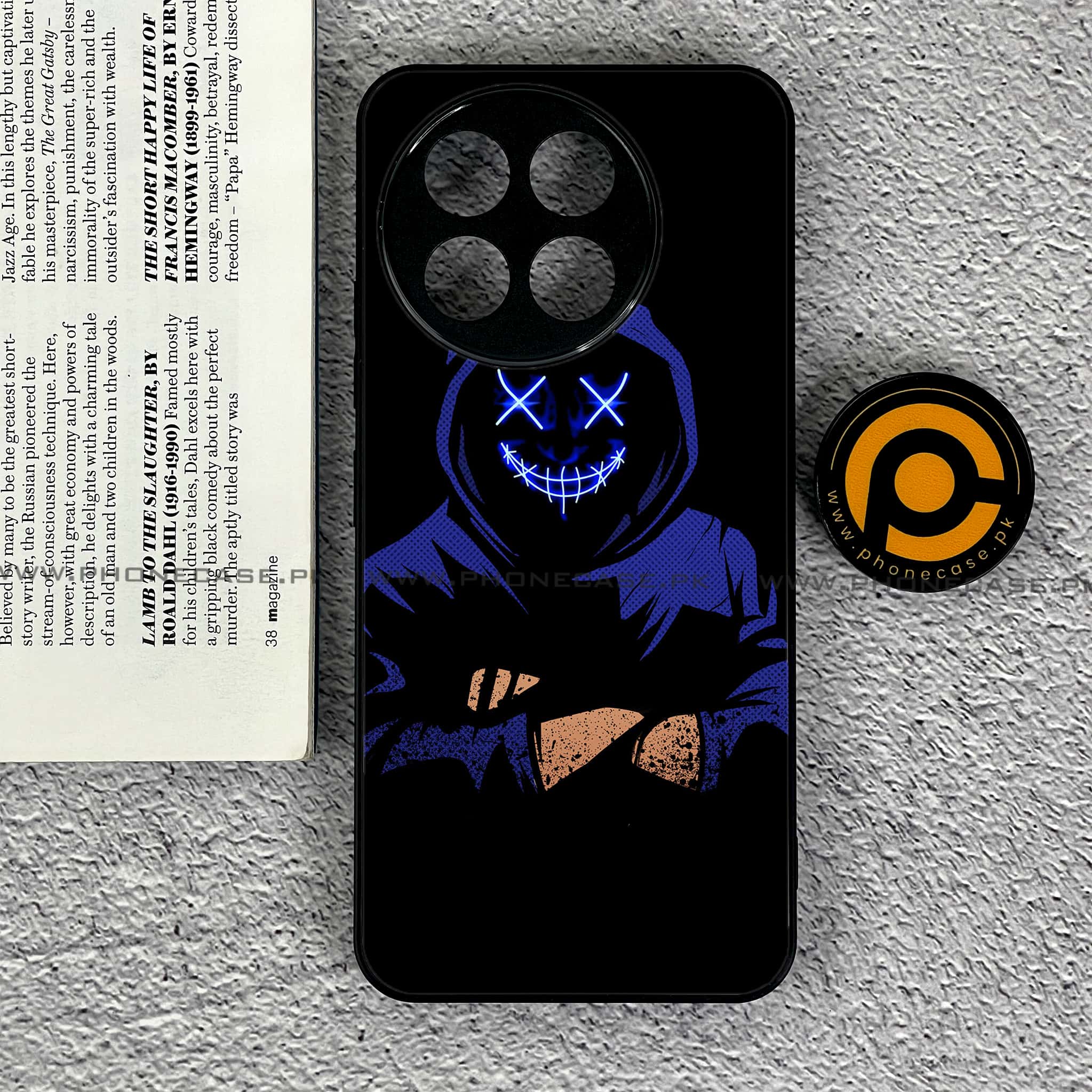 OnePlus 13R - Anonymous 2.0 Series - Premium Printed Glass soft Bumper shock Proof Case