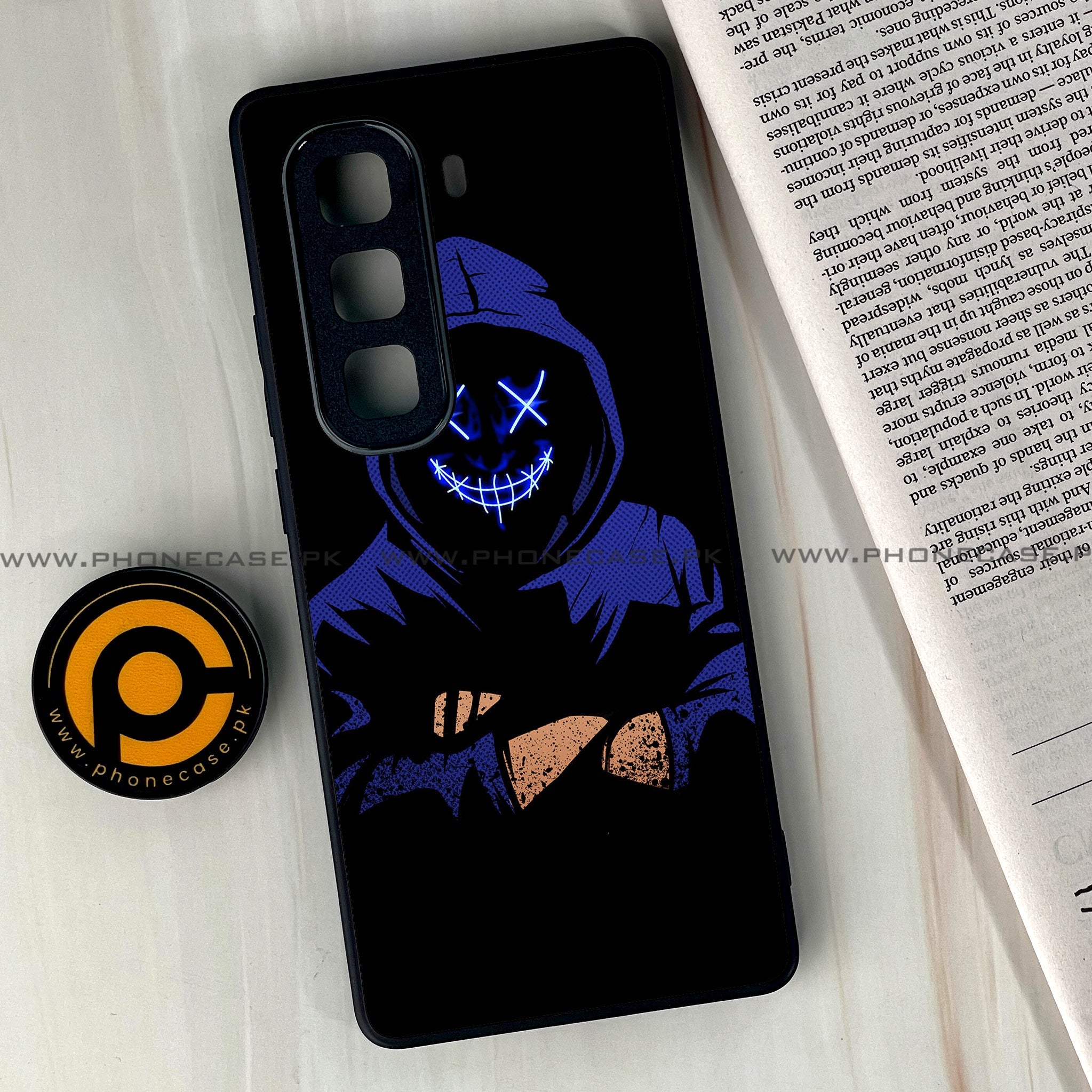 Infinix Hot 60 Pro Plus - Anonymous 2.0 Series - Premium Metal Printed soft Bumper shock Proof Case