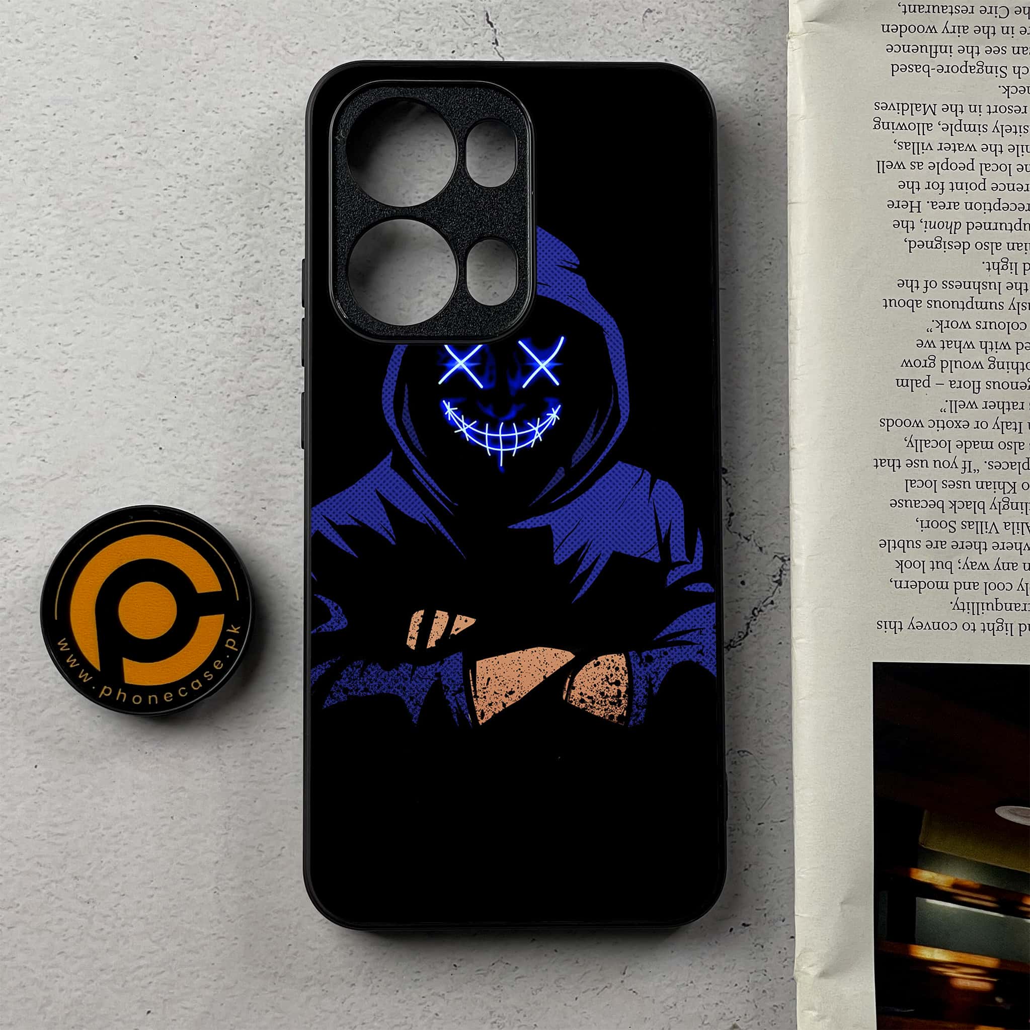 Oppo Reno 13 Pro - Anonymous 2.0 Series - Premium Metal Printed Soft Bumper Shockproof Case