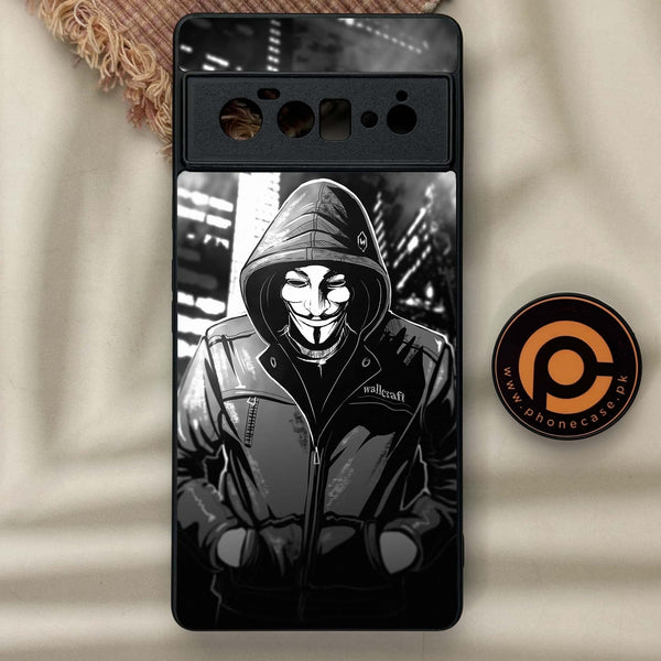 Google Pixel 6 Pro - Anonymous 2.0 Series - Premium Metal Printed soft Bumper Shock Proof Case