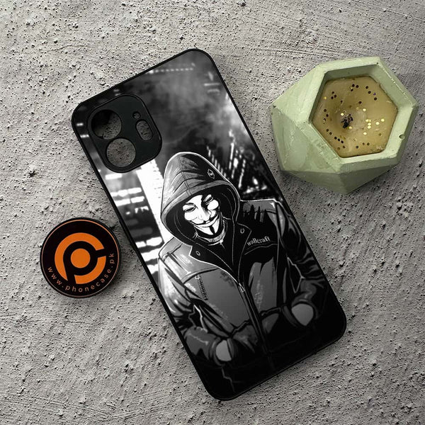 Nothing Phone 2 - Anonymous 2.0 Series - Premium Metal  Printed soft Bumper shock Proof Case