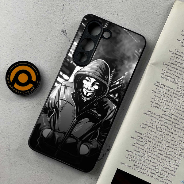 Vivo Y04 - Anonymous 2.0 Design 1 - Premium Metal Printed Soft Bumper Shockproof Case CS-42032