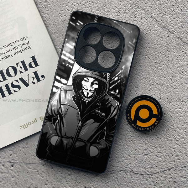 Redmi Note 14 Pro Plus 5G - Anonymous 2.0 Series - Premium Printed Glass soft Bumper shock Proof Case