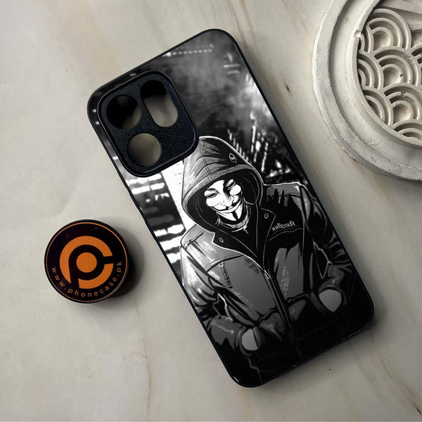 Oppo Reno 14F - Anonymous 2.0 Series - Premium Metal Printed Soft Bumper Shockproof Case