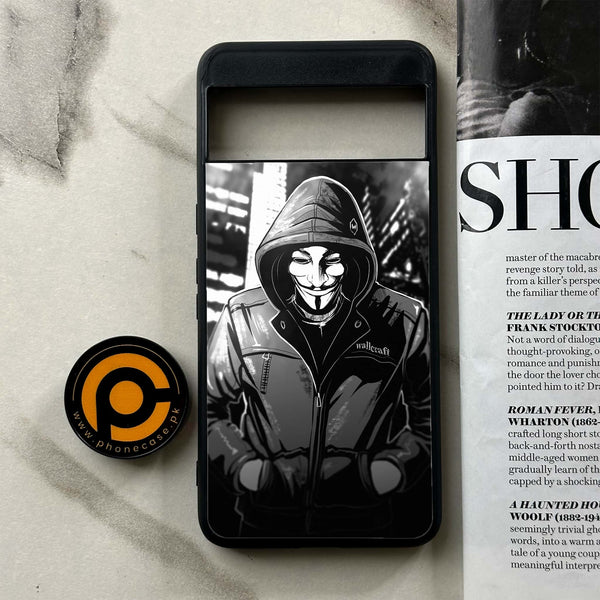 Google Pixel 8 Pro - Anonymous 2.0 Series - Premium Metal Printed soft Bumper Shock Proof Case