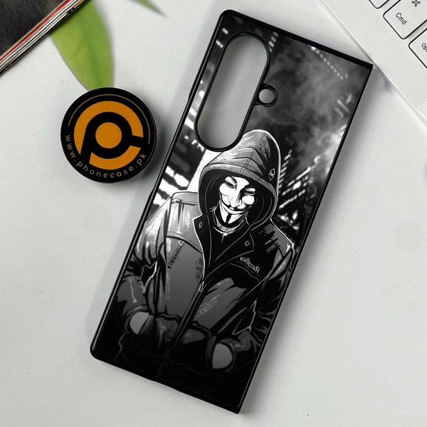 Samsung Galaxy Z Fold 7 - Anonymous 2.0 Series - Premium Metal Printed soft Bumper shock Proof Case