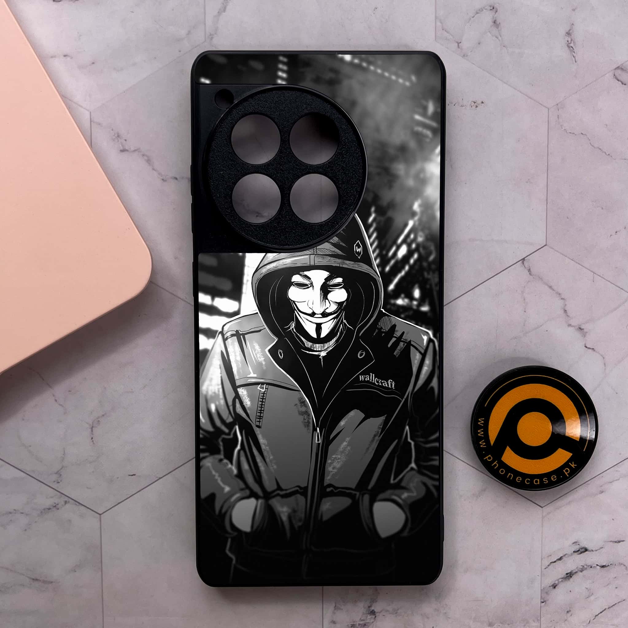 OnePlus 12R - Anonymous 2.0 Series - Premium Metal Printed soft Bumper shock Proof Case