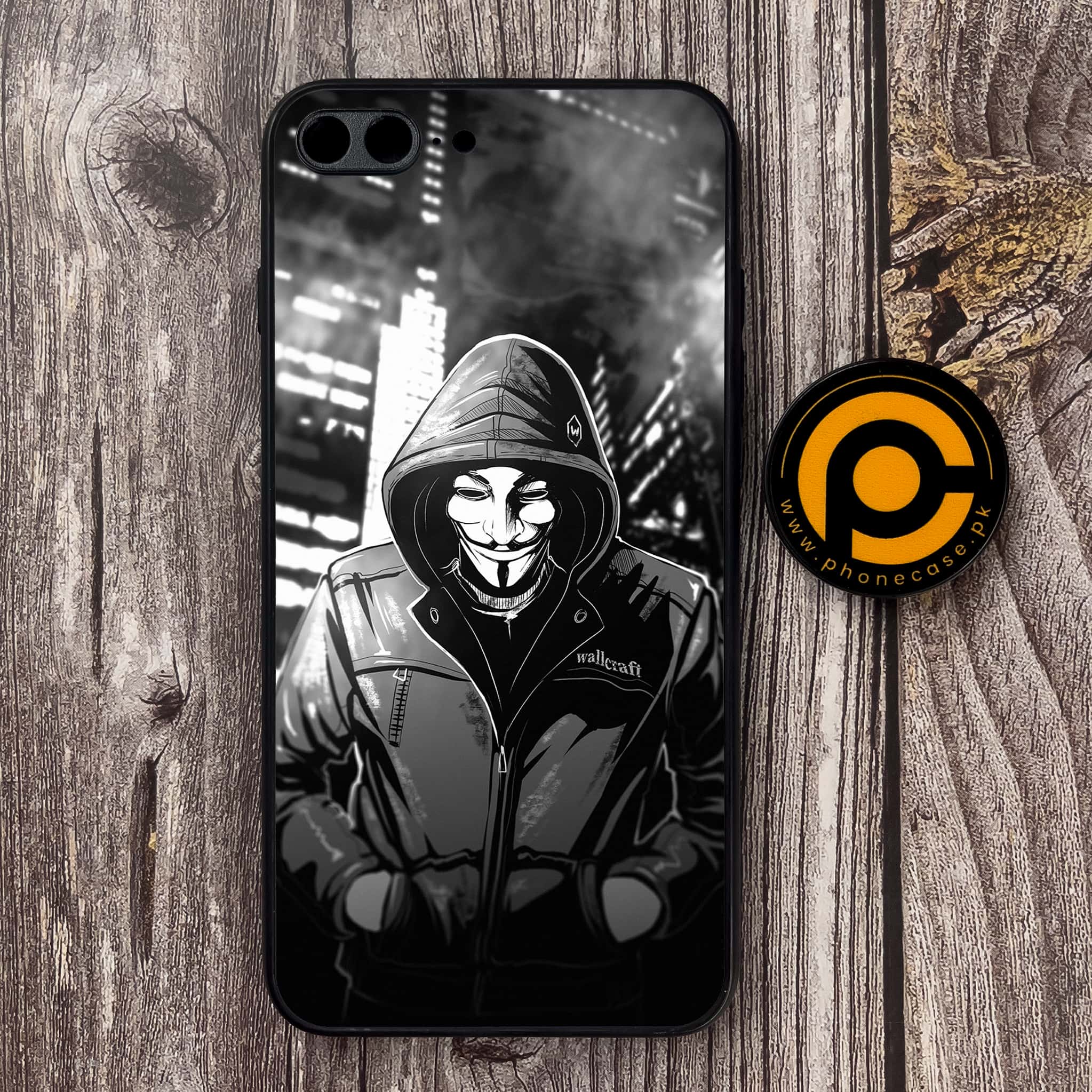 iPhone 7 Plus - Anonymous 2.0   Series - Premium Metal Printed soft Bumper shock Proof Case