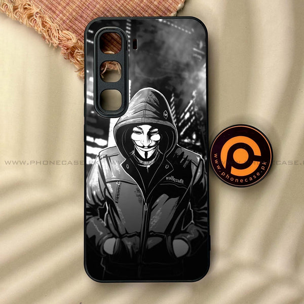 Infinix Hot 60 Pro - Anonymous 2.0 Series - Premium Metal Printed soft Bumper shock Proof Case